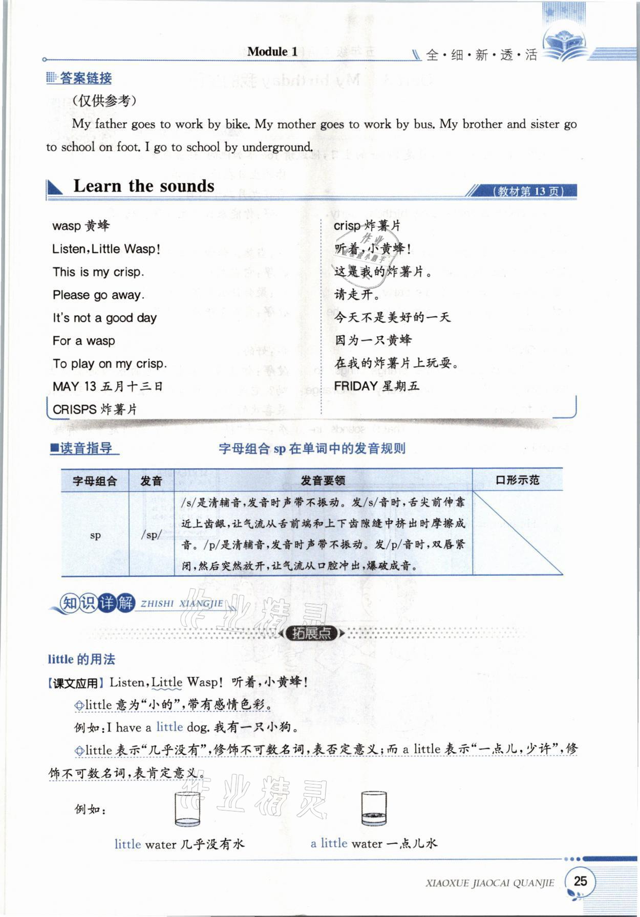 2021年教材課本五年級(jí)英語上冊滬教版 參考答案第24頁