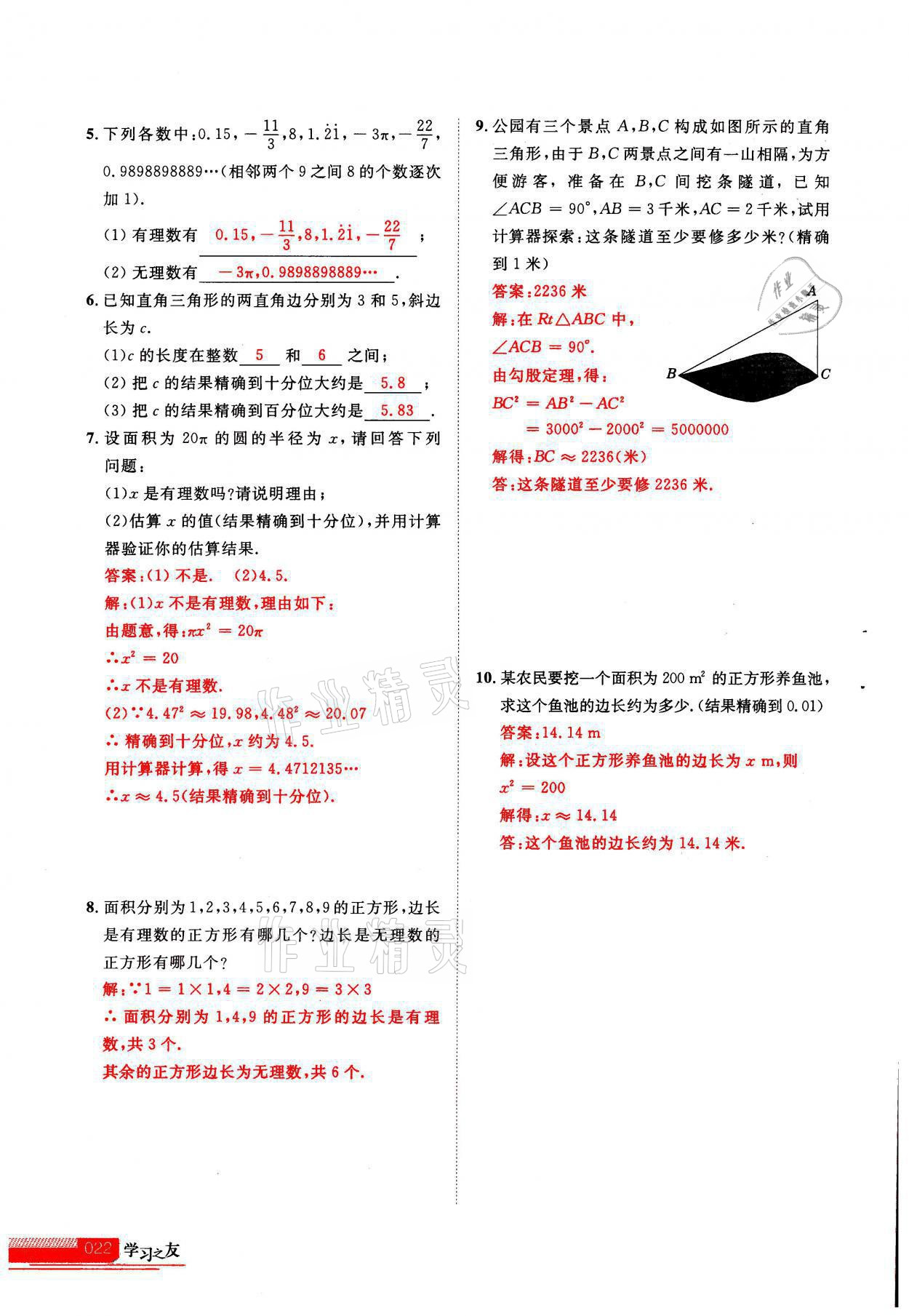 2021年學(xué)習(xí)之友八年級(jí)數(shù)學(xué)上冊(cè)北師大版 參考答案第1頁(yè)