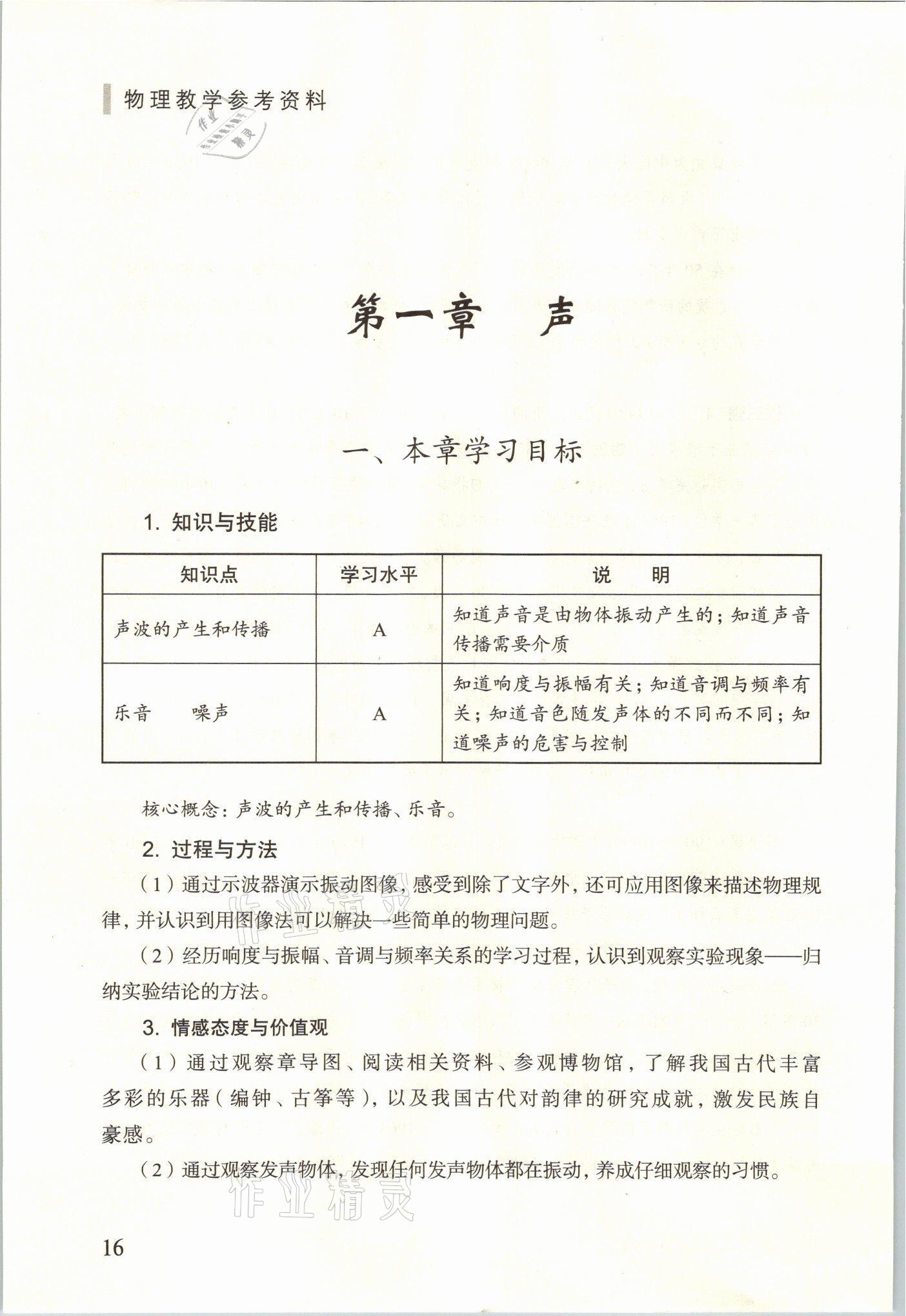 2021年教材課本八年級(jí)物理上冊(cè)滬教版54制 參考答案第16頁(yè)