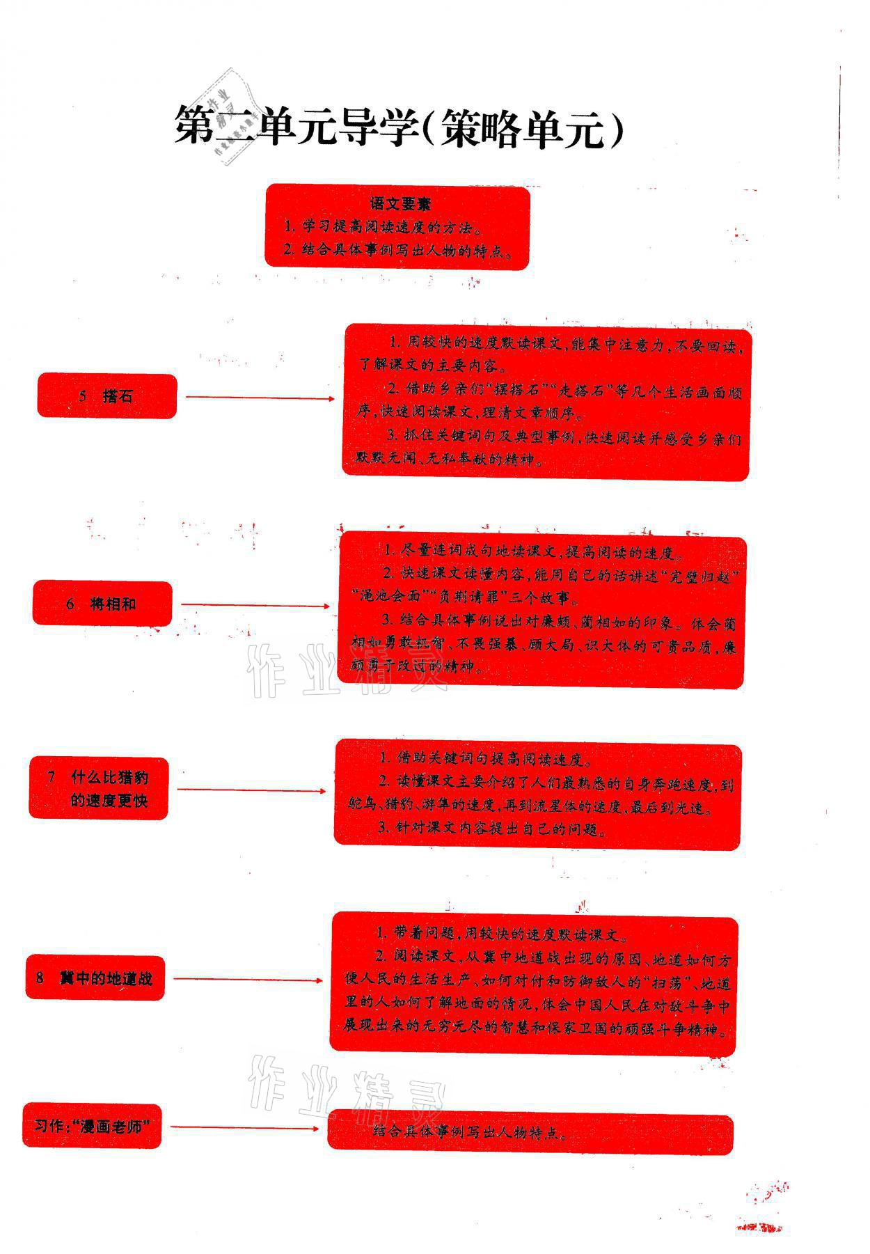 2021年学习之友五年级语文上册人教版 参考答案第11页