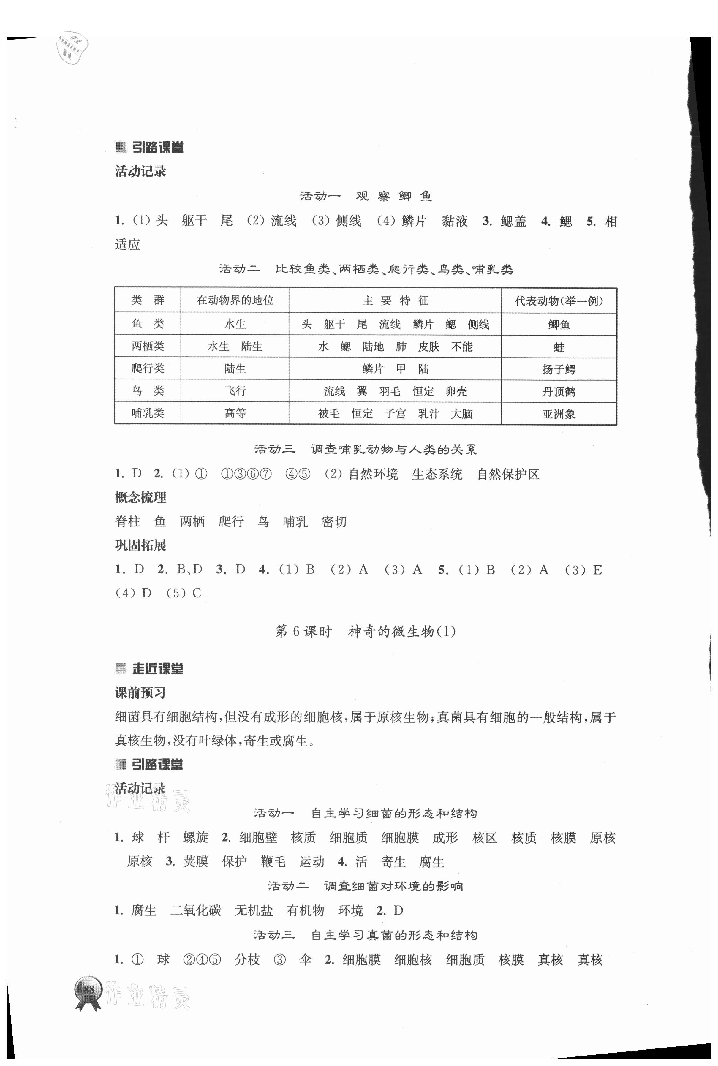 2021年伴你學(xué)八年級(jí)生物上冊(cè)蘇教版 第4頁(yè)