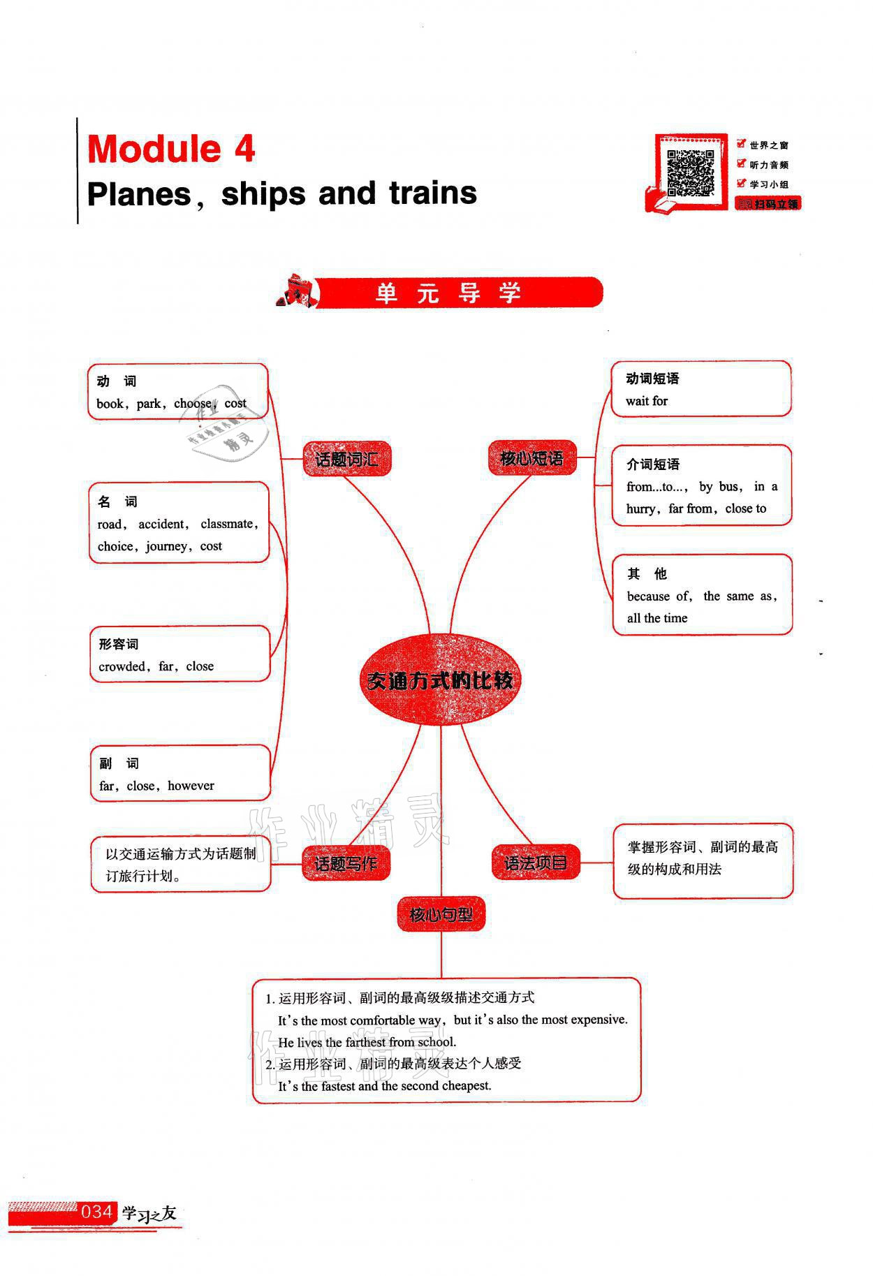 2021年學(xué)習(xí)之友八年級(jí)英語(yǔ)上冊(cè)外研版 參考答案第34頁(yè)