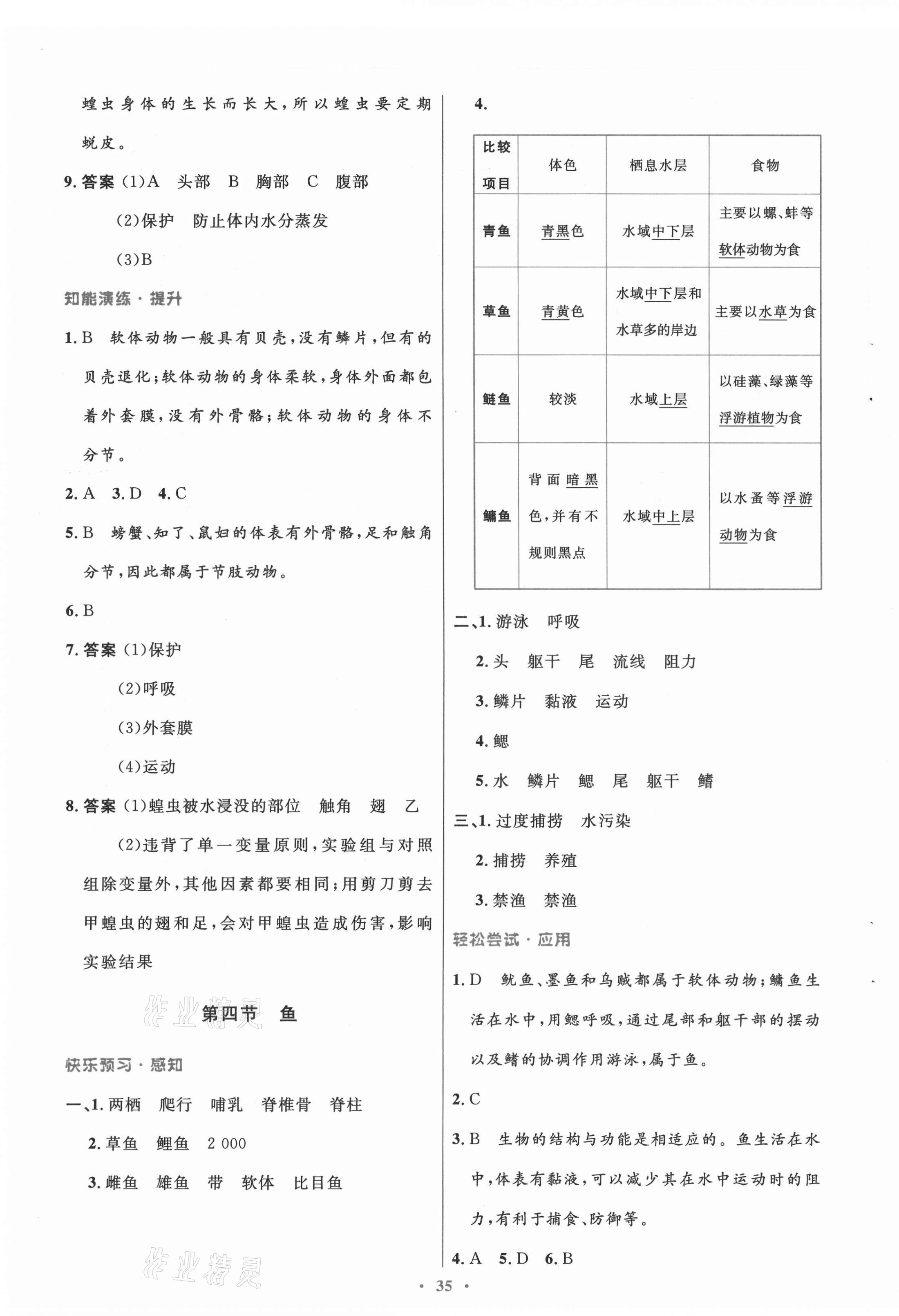 2021年同步測(cè)控優(yōu)化設(shè)計(jì)八年級(jí)生物上冊(cè)人教版 第3頁(yè)