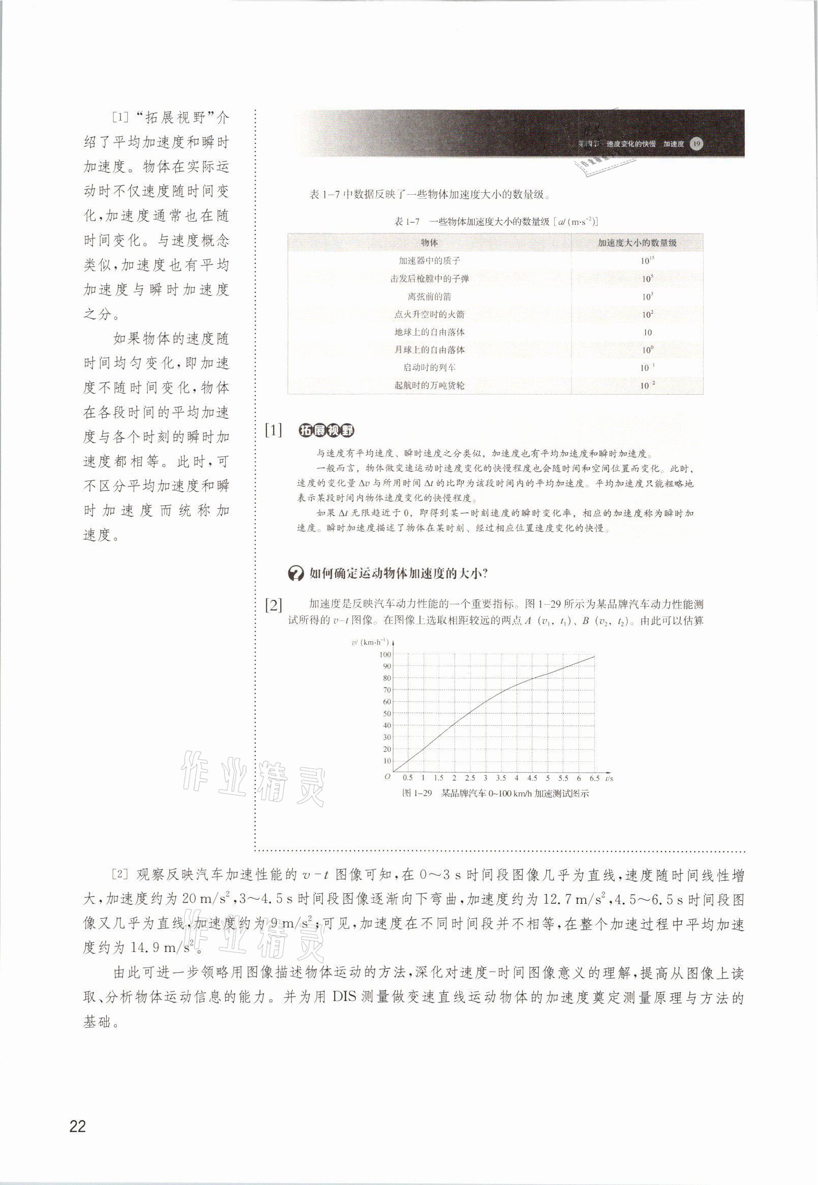 2021年教材課本高中物理必修1滬教版 參考答案第22頁(yè)