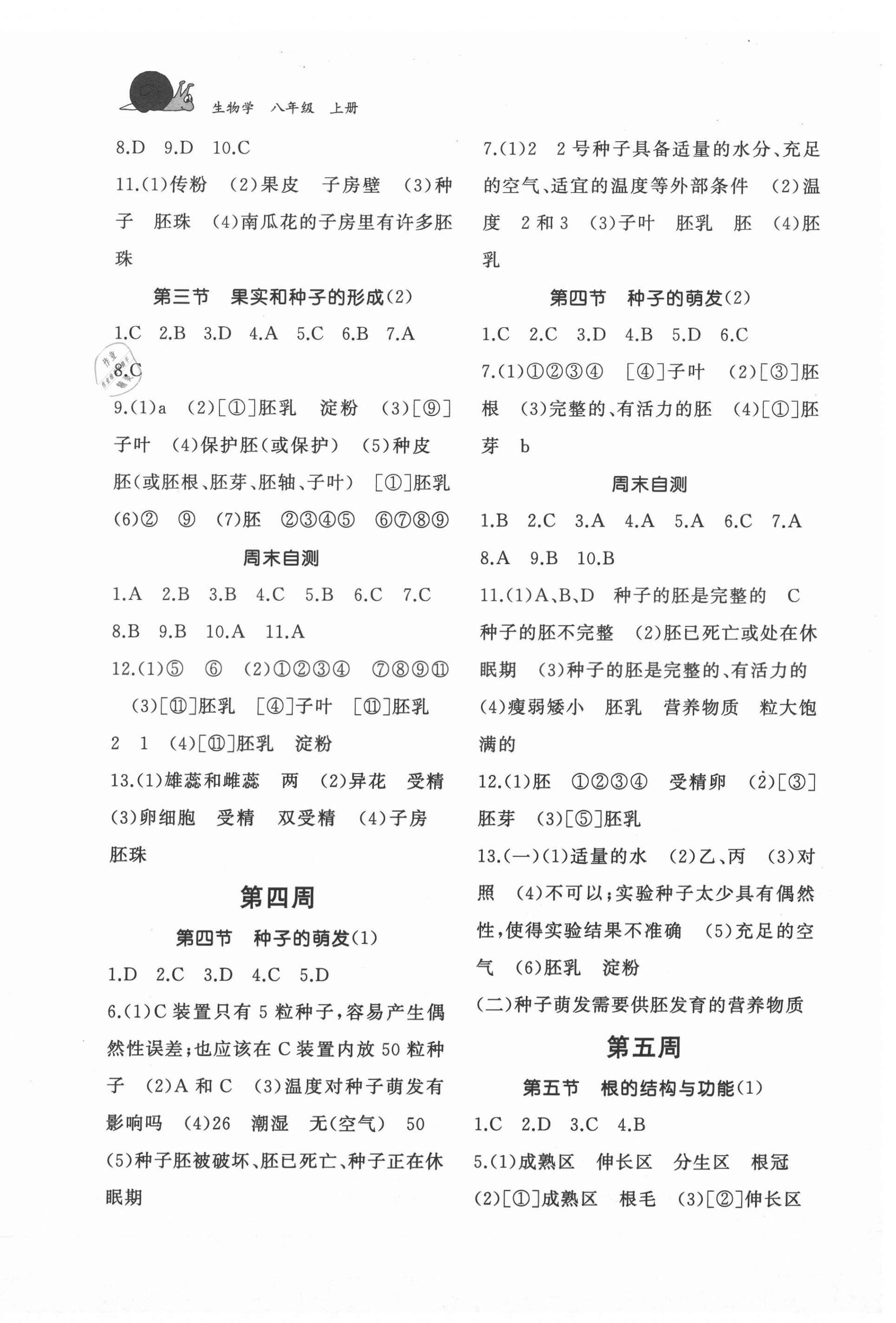 2021年新課程助學(xué)叢書(shū)生物學(xué)八年級(jí)上冊(cè)人教版 參考答案第2頁(yè)