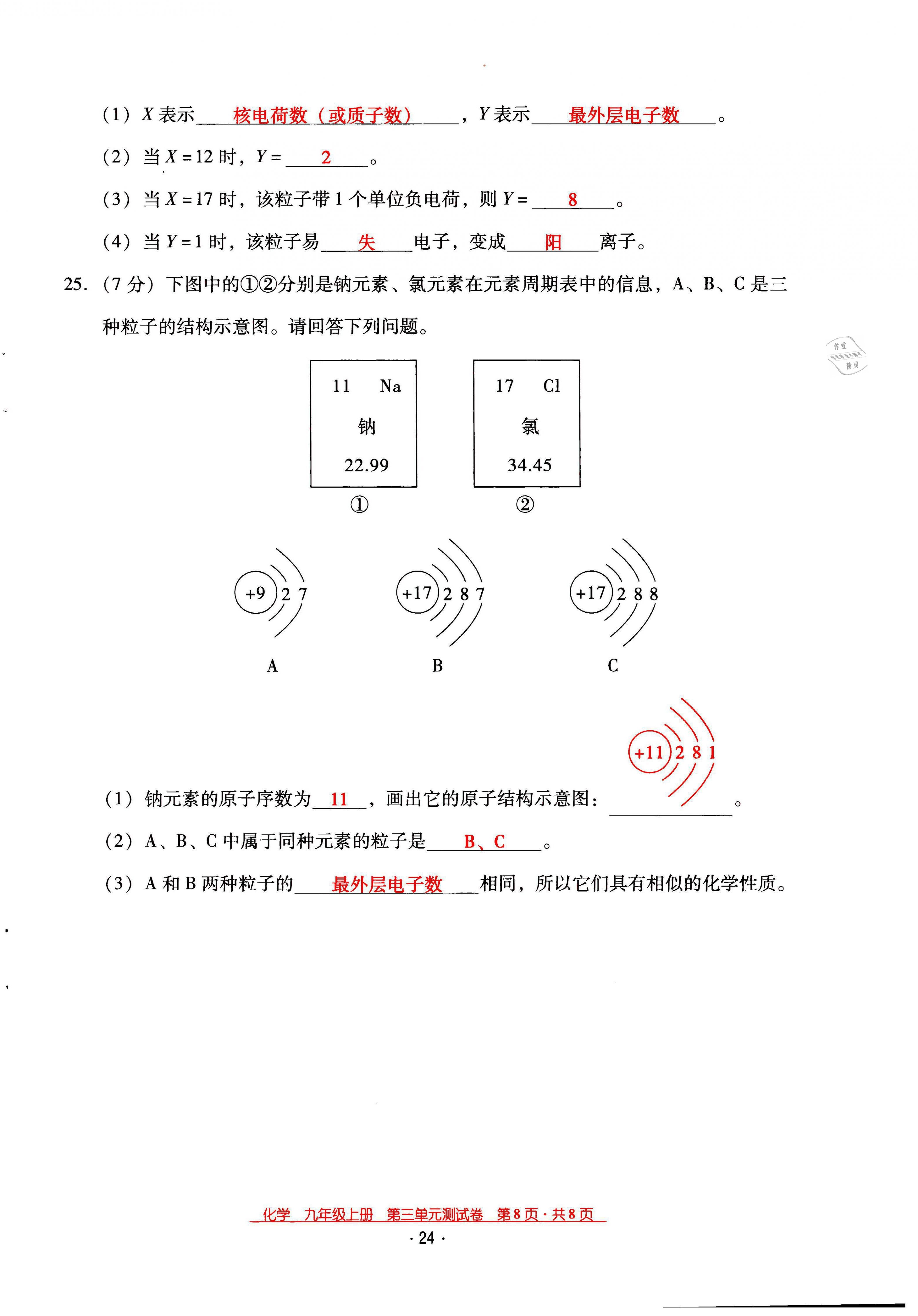 2021年云南省標(biāo)準(zhǔn)教輔優(yōu)佳學(xué)案九年級化學(xué)上冊人教版 第24頁