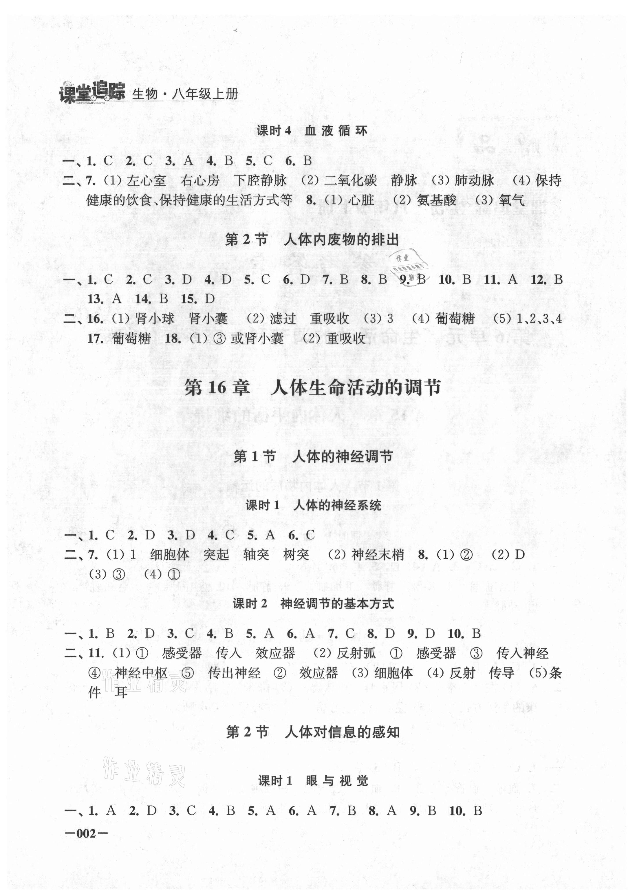 2021年課堂追蹤八年級(jí)生物上冊(cè) 第2頁(yè)