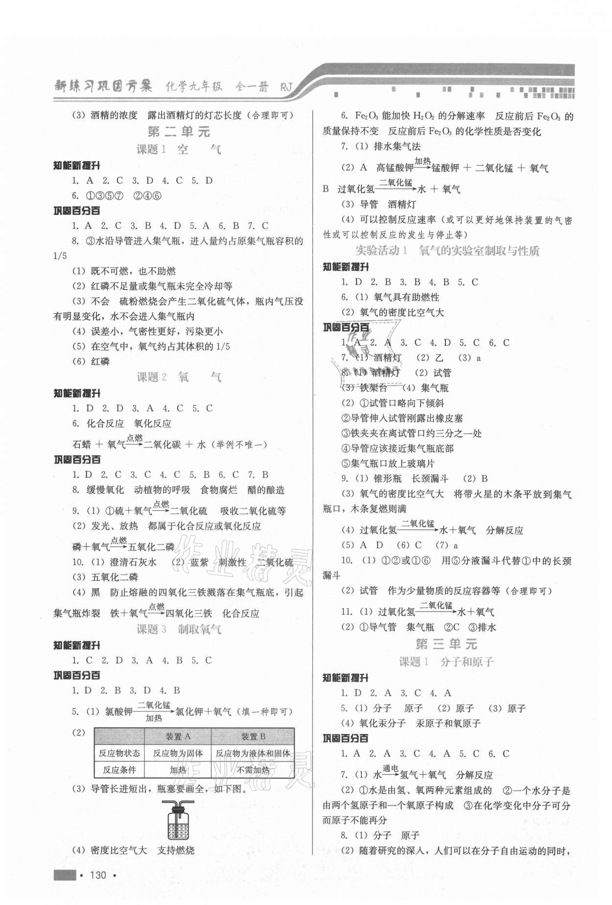 2021年新練習(xí)鞏固方案九年級(jí)化學(xué)全一冊(cè)人教版 第2頁(yè)