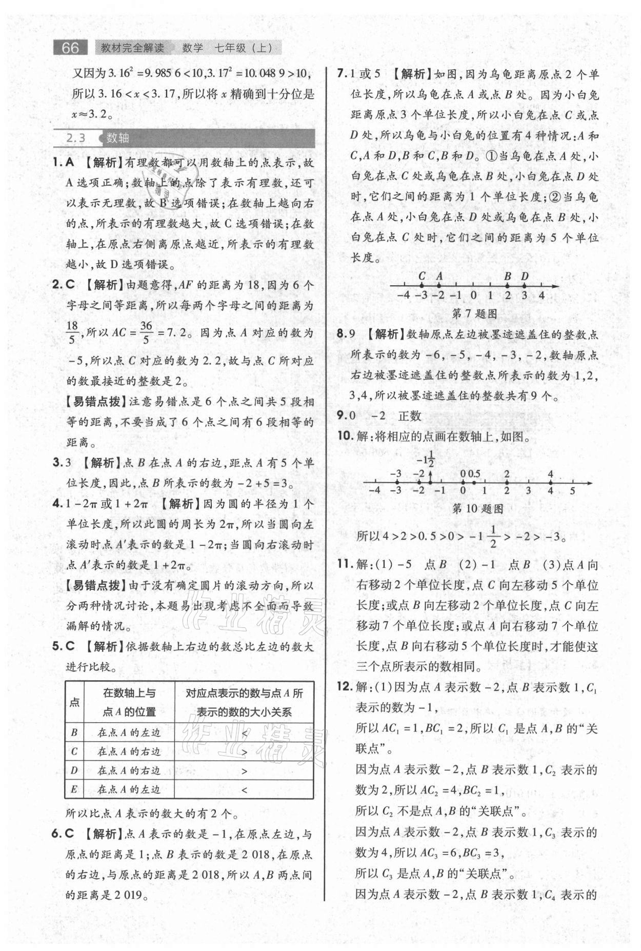 2021年教材完全解读七年级数学上册苏科版 第6页