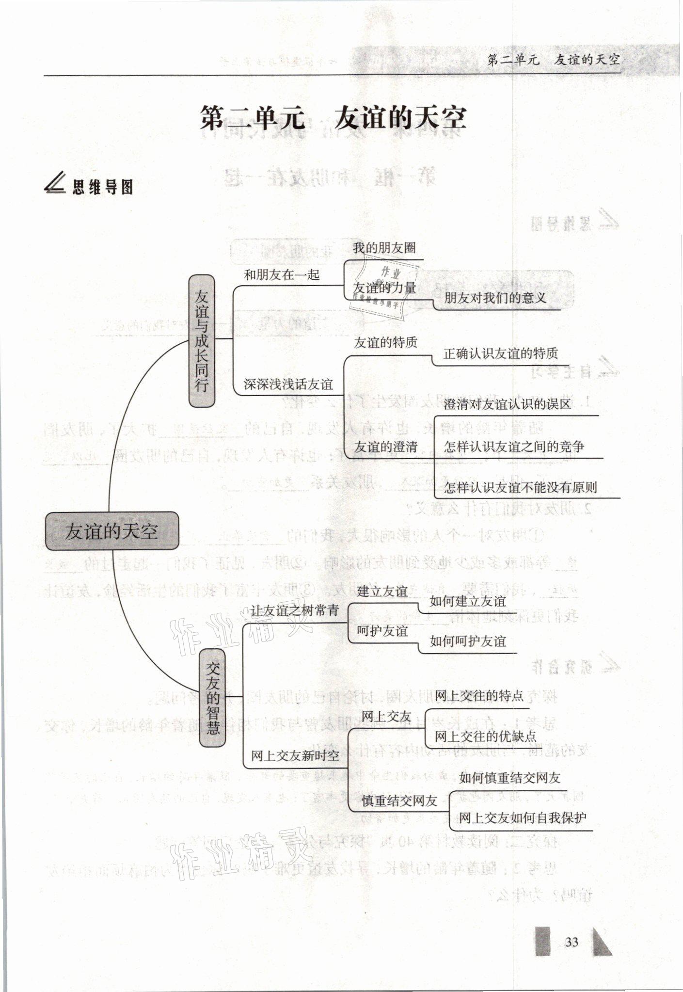 2021年智慧課堂七年級(jí)道德與法治上冊(cè)人教版 參考答案第33頁(yè)