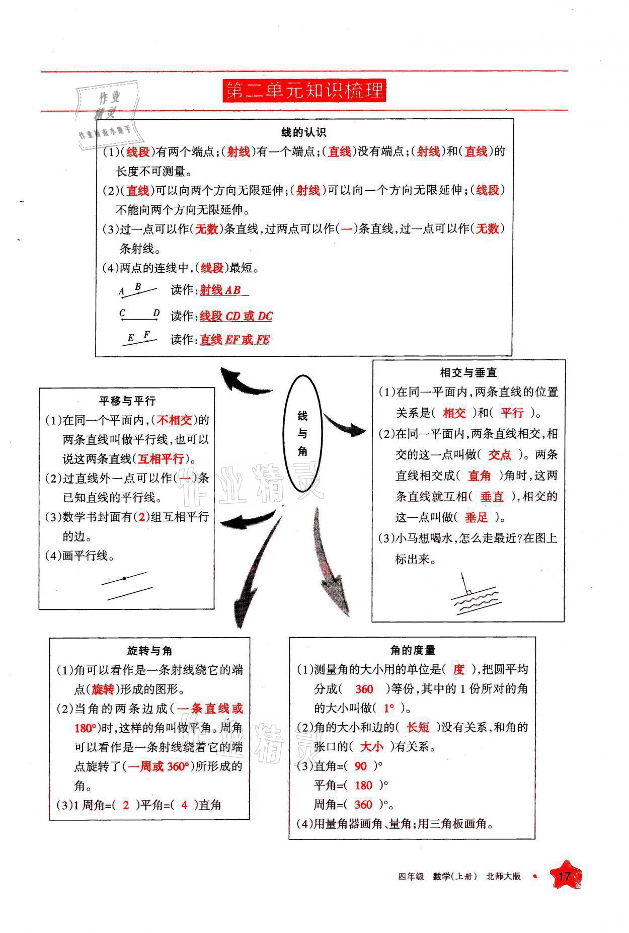 2021年學(xué)習(xí)之友四年級數(shù)學(xué)上冊北師大版 參考答案第17頁