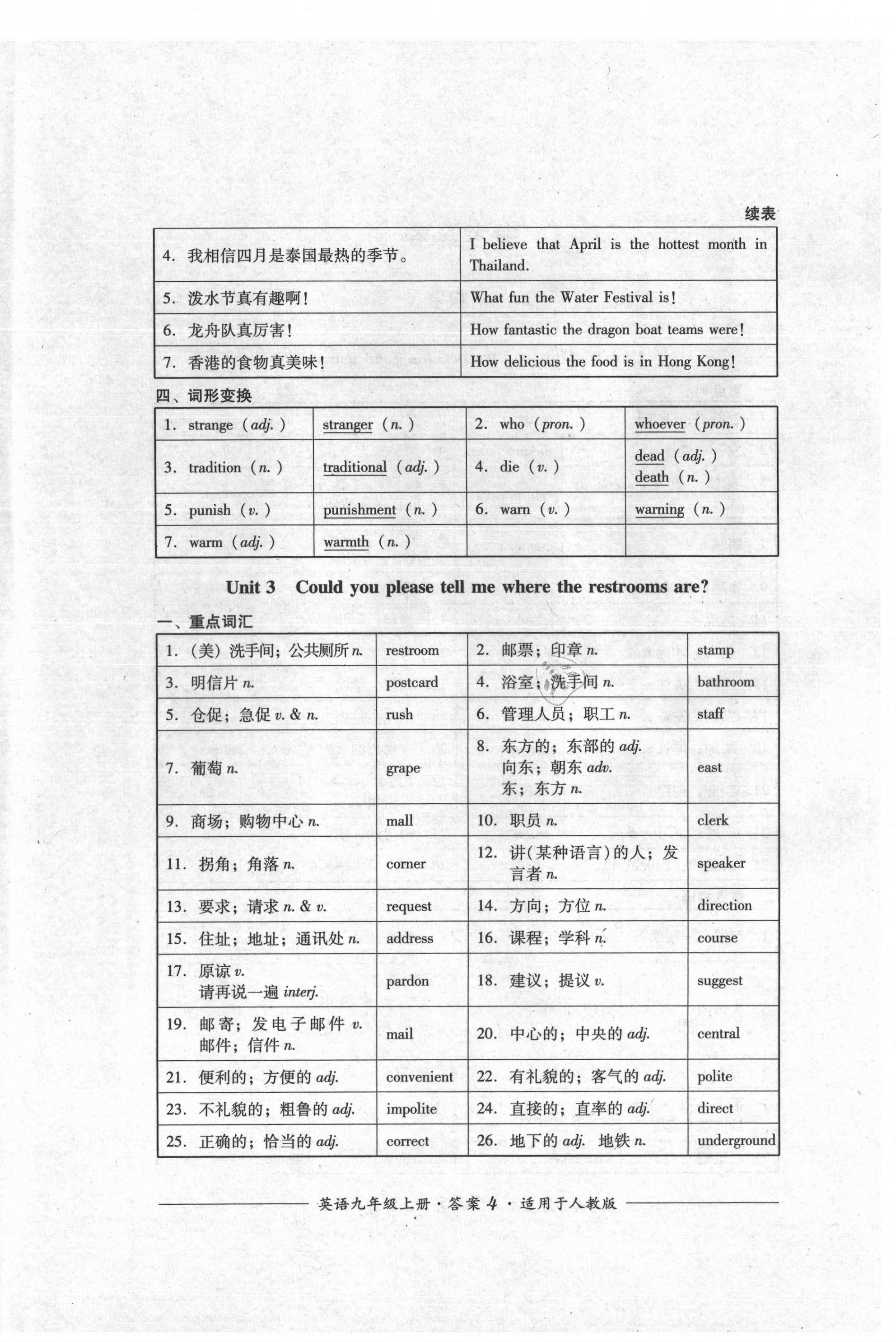 2021年单元测评九年级英语上册人教版四川教育出版社 第4页