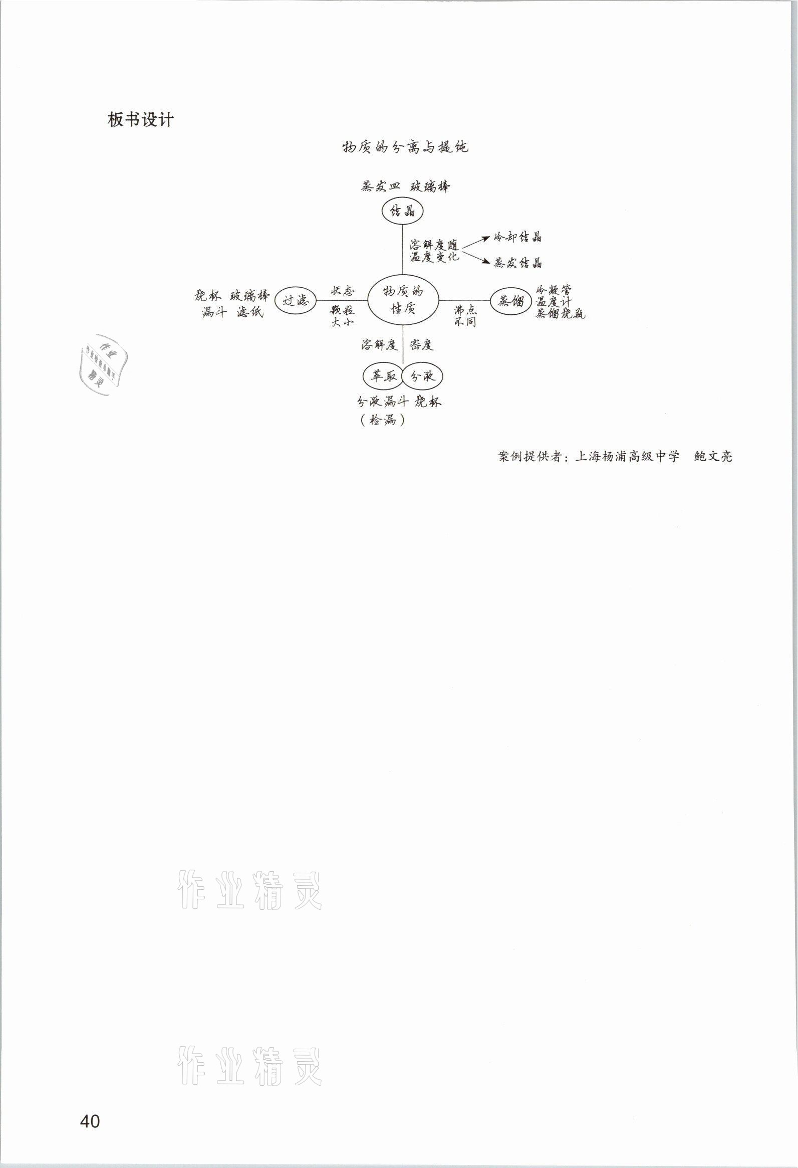 2025年教材课本高中化学必修第一册沪科版&nbsp;参考答案第40页