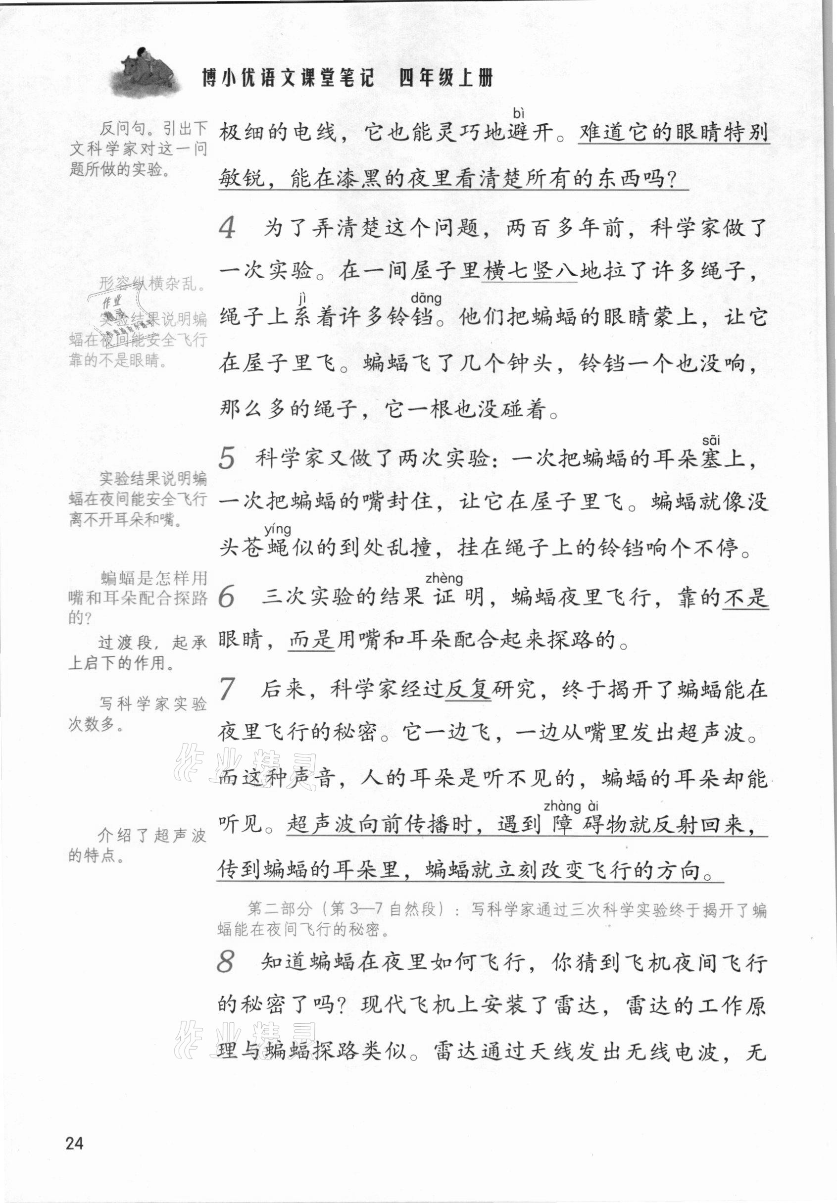 2021年課堂筆記四年級語文上冊人教版 第24頁