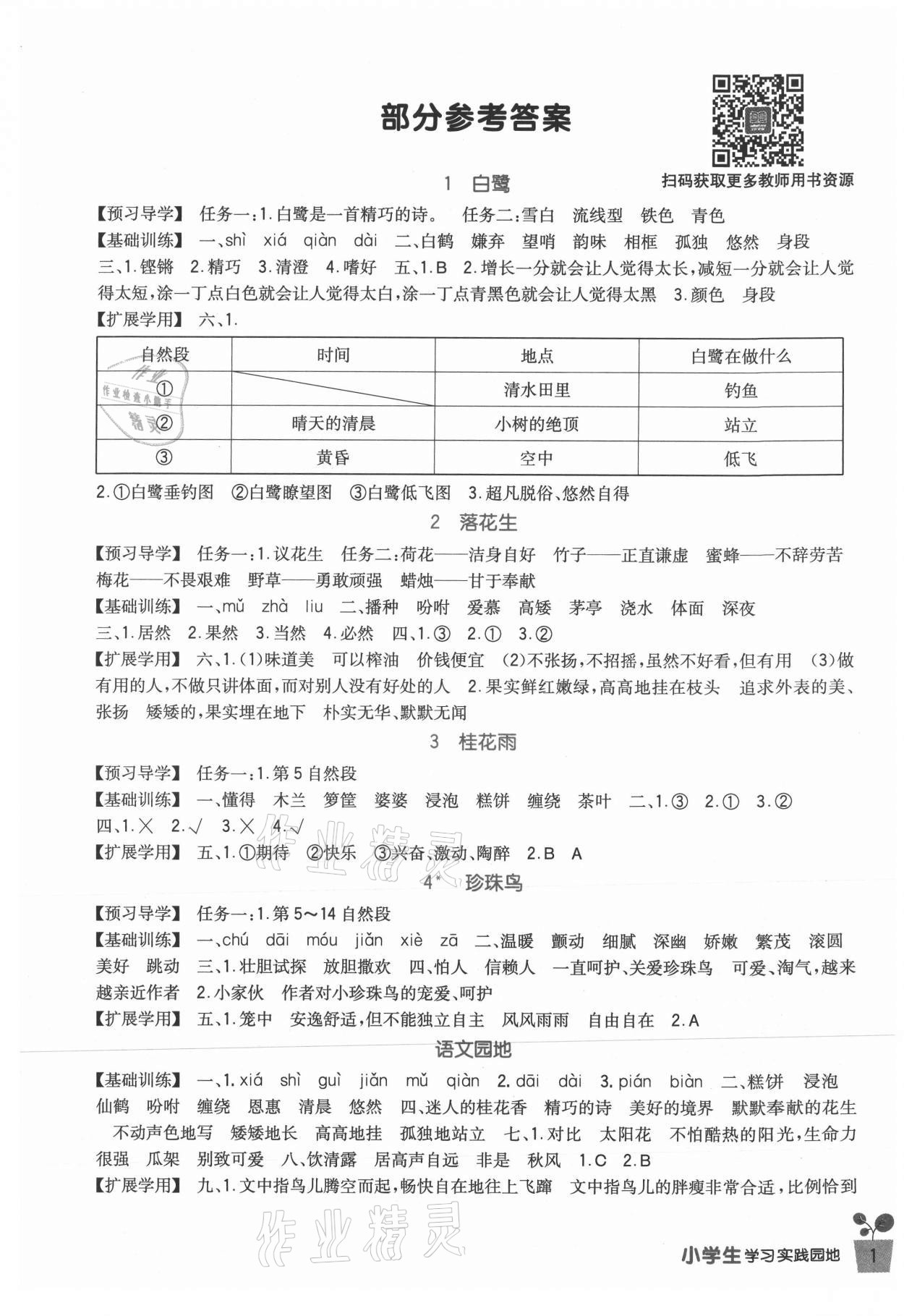 2021年學(xué)習(xí)實(shí)踐園地五年級(jí)語文上冊(cè)人教版 第1頁