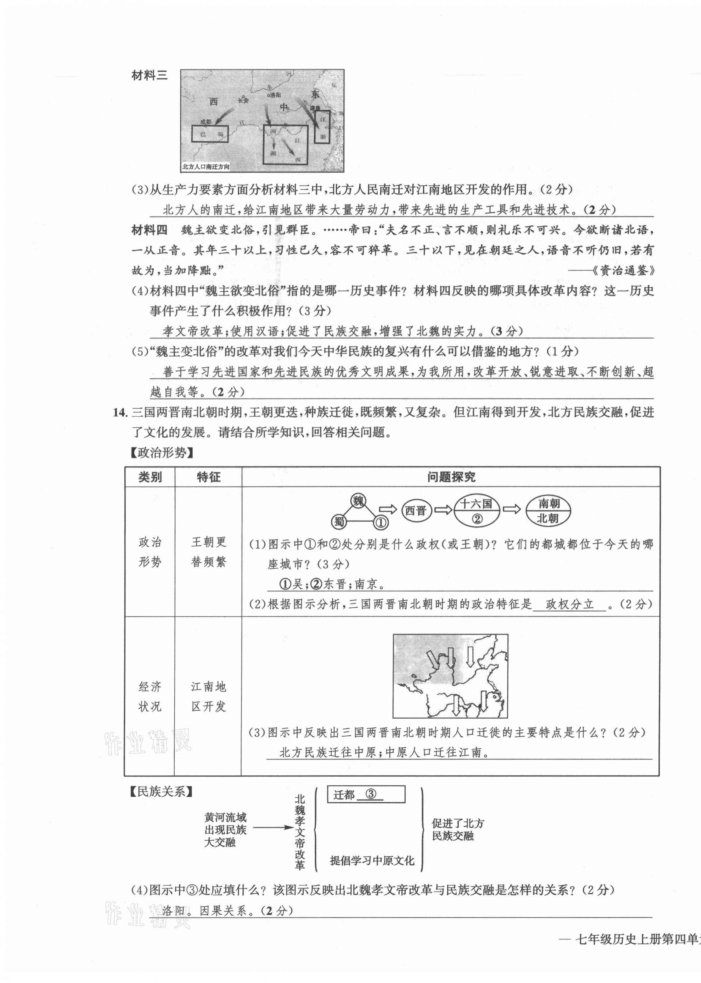 2021年學(xué)業(yè)評價測評卷七年級歷史上冊人教版 第11頁