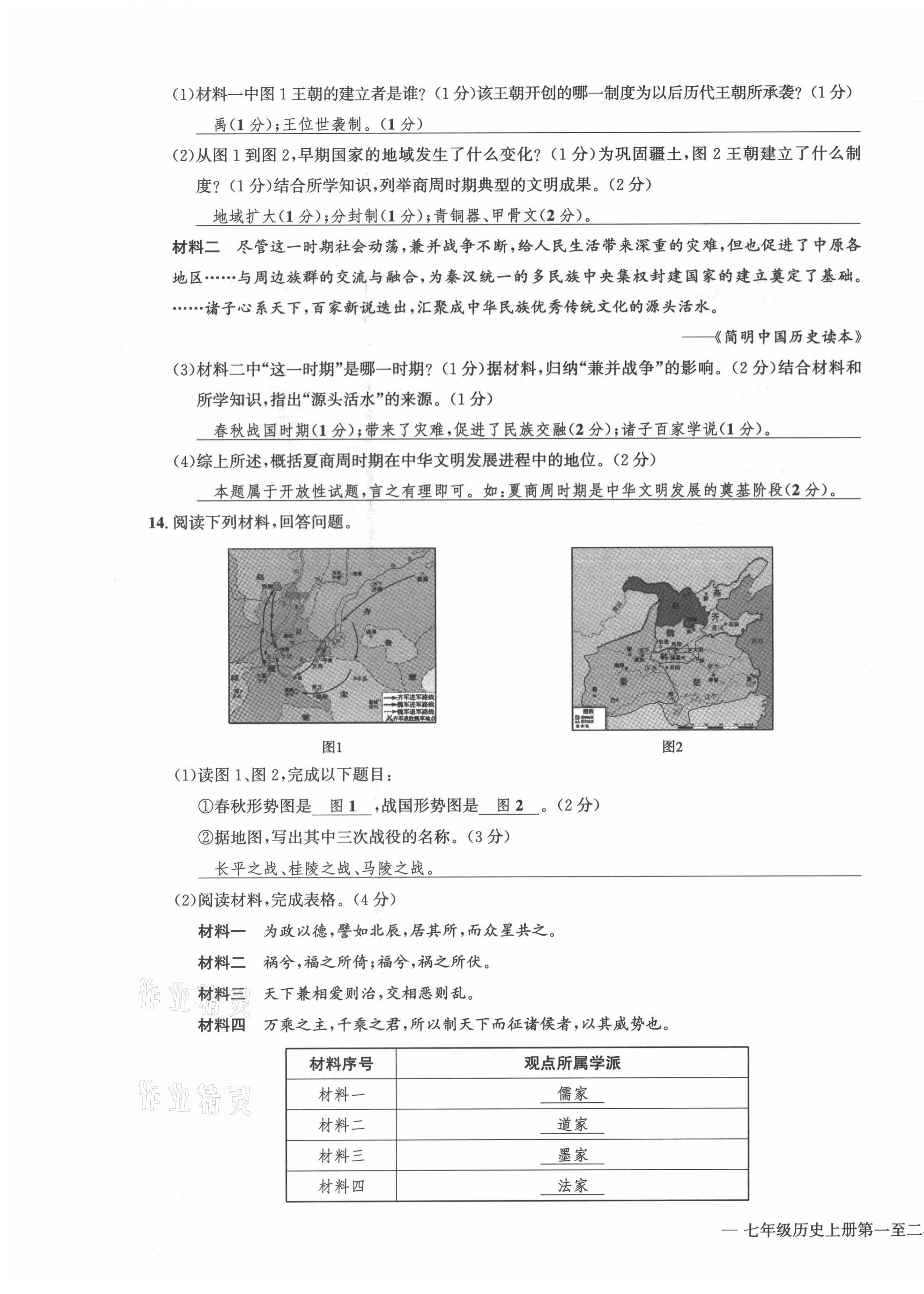 2021年學(xué)業(yè)評(píng)價(jià)測(cè)評(píng)卷七年級(jí)歷史上冊(cè)人教版 第3頁