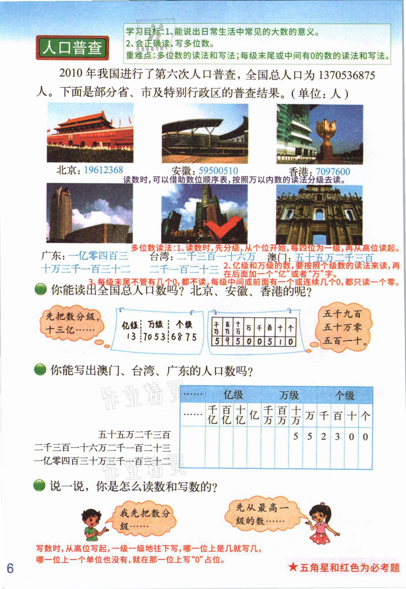2021年課堂筆記四年級數學上冊北師大版 參考答案第5頁