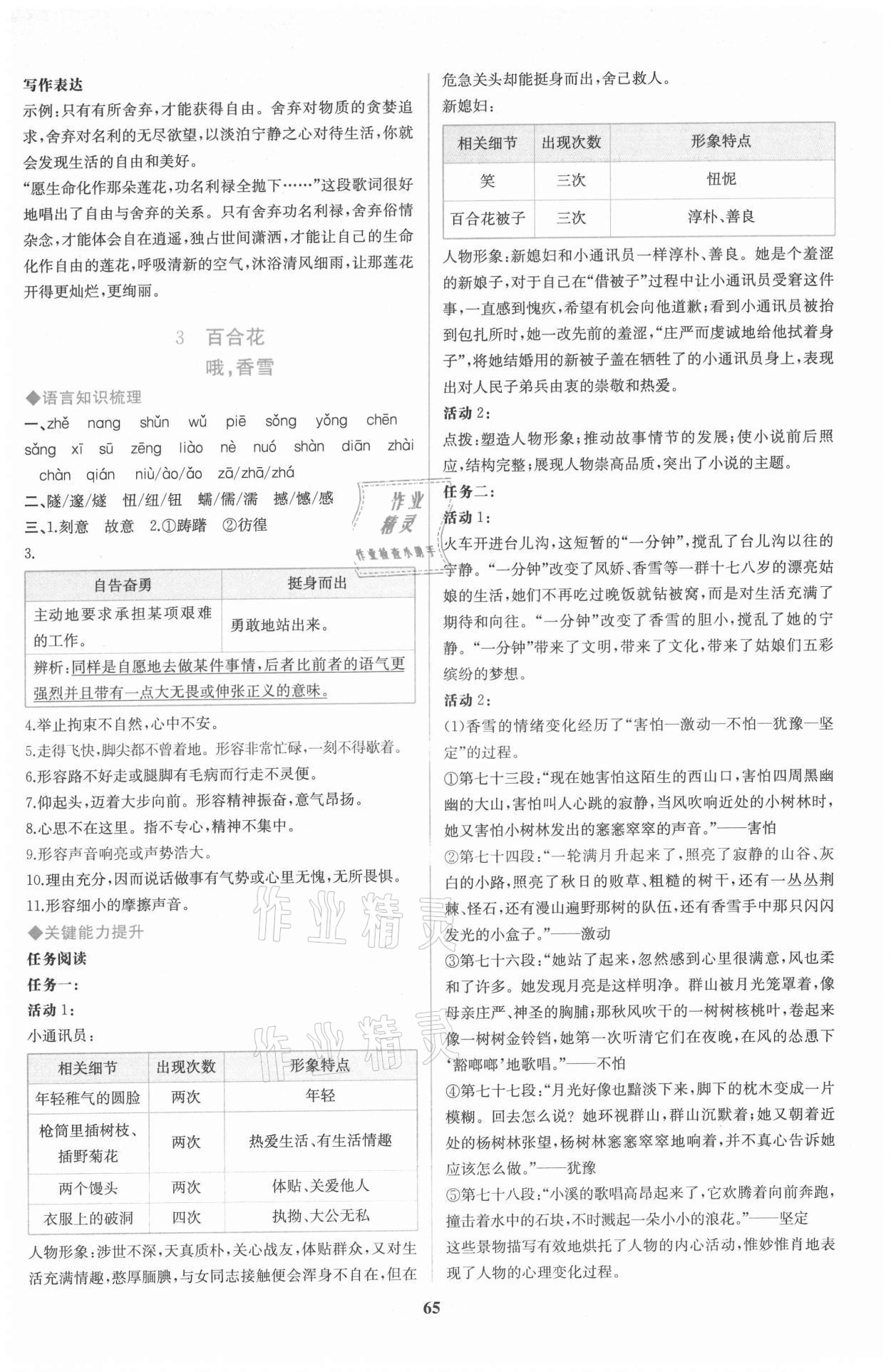 2021年新課程學(xué)習(xí)評(píng)價(jià)方案課時(shí)練高中語(yǔ)文必修上冊(cè)人教版 第3頁(yè)