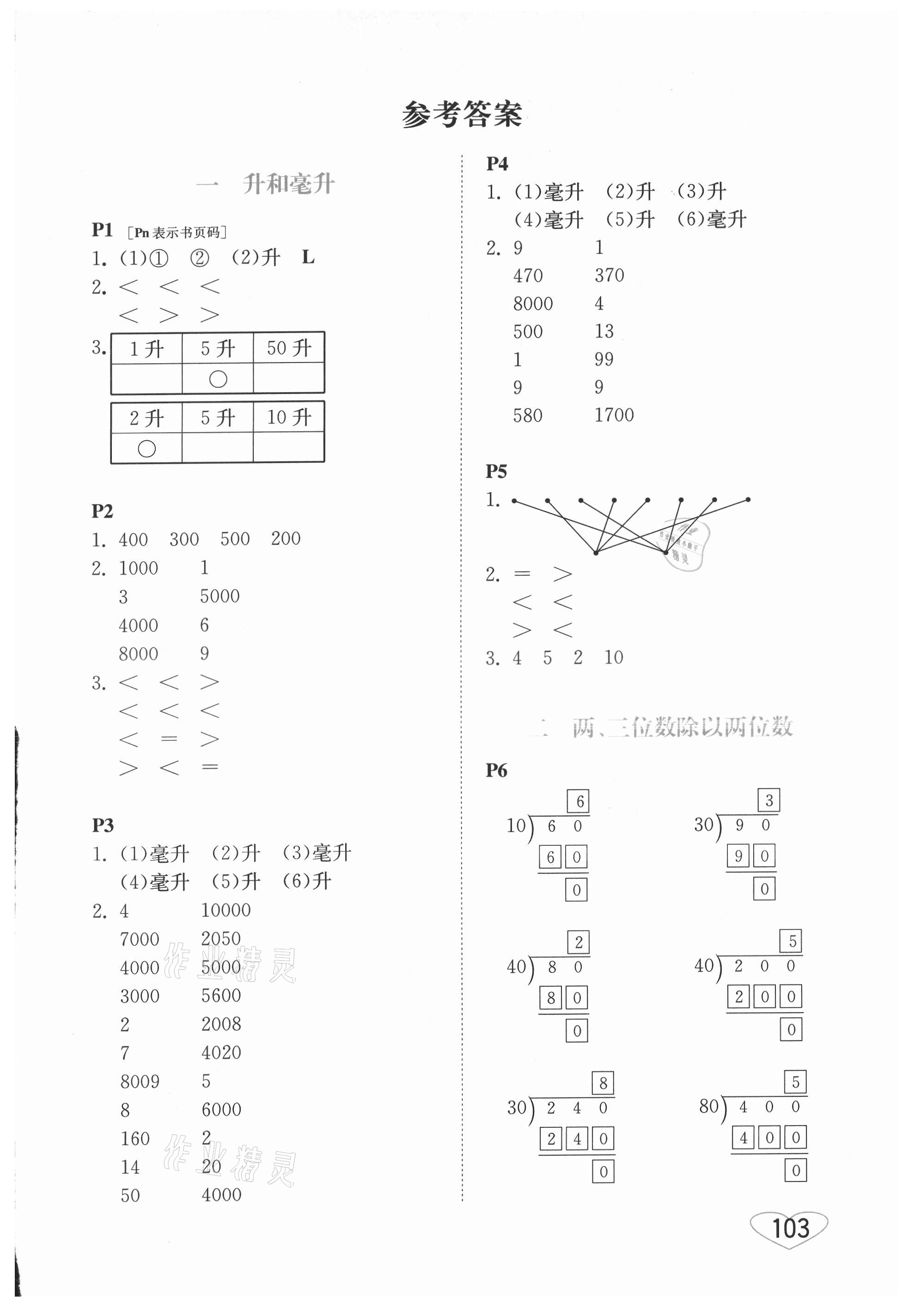 2021年小學(xué)數(shù)學(xué)口算心算速算四年級上冊蘇教版 第1頁