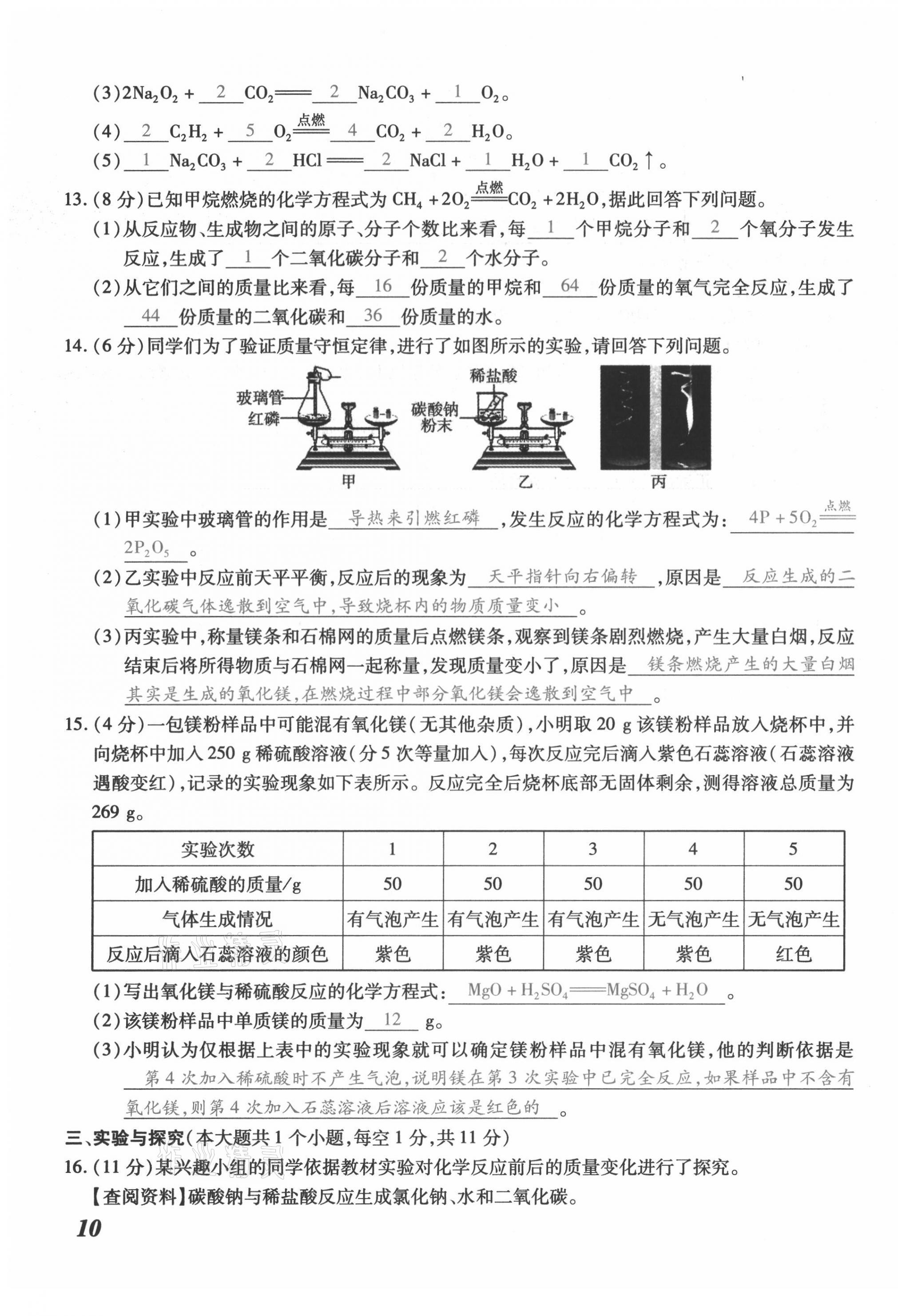 2021年本土攻略九年级化学全一册人教版 第19页