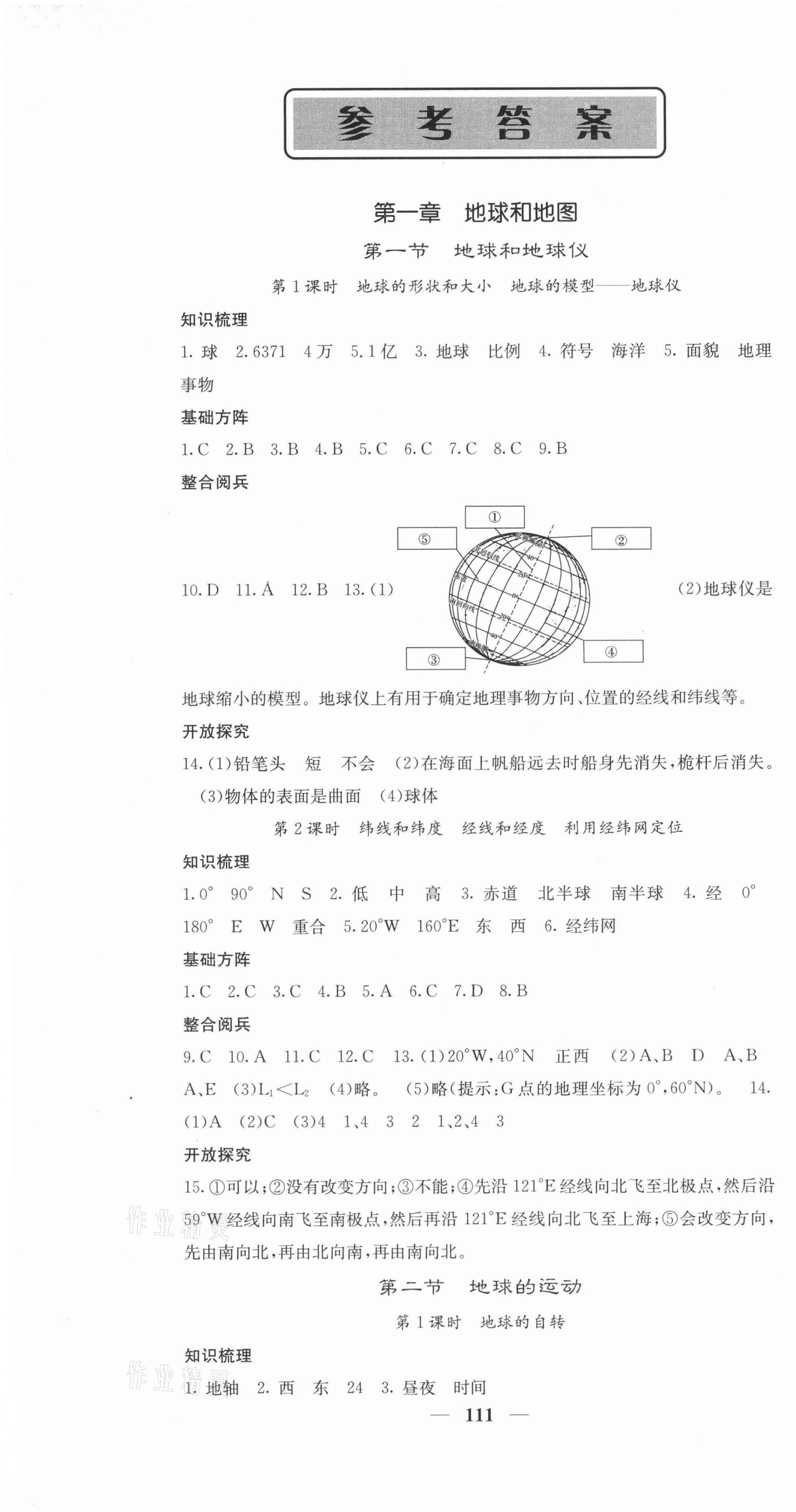 2021年課堂點睛七年級地理上冊人教版 第1頁