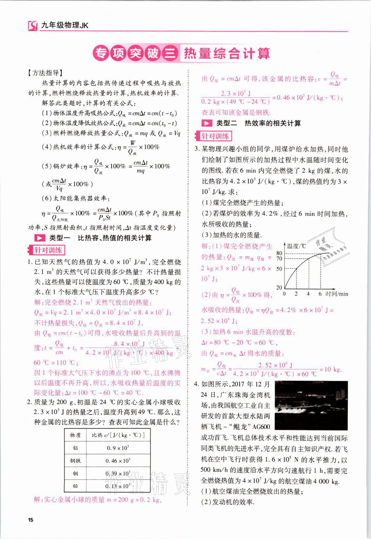 2021年我的作業(yè)九年級(jí)物理上冊(cè)教科版 參考答案第42頁(yè)