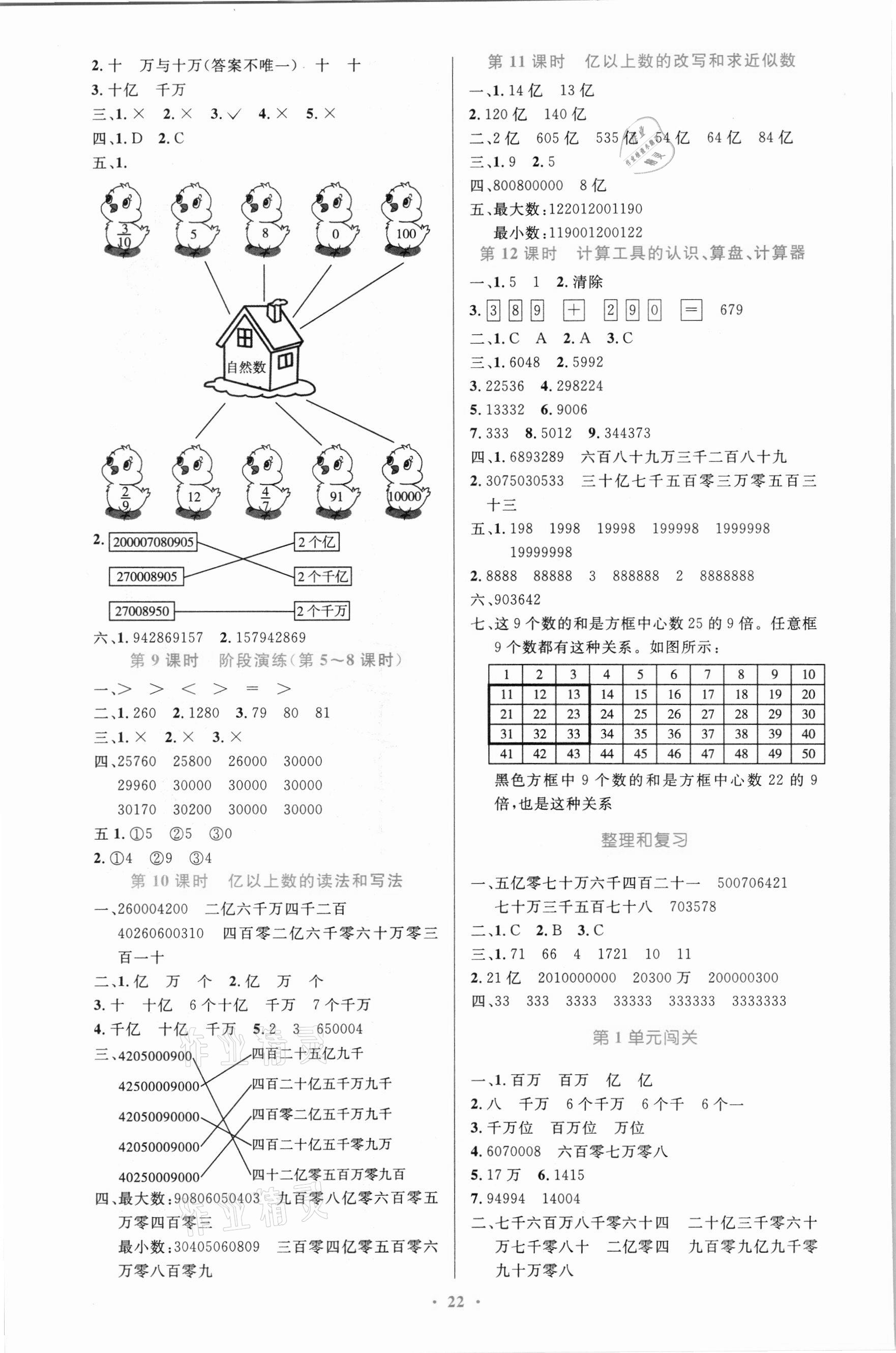 2021年同步测控优化设计四年级数学上册人教版新疆专版 第2页