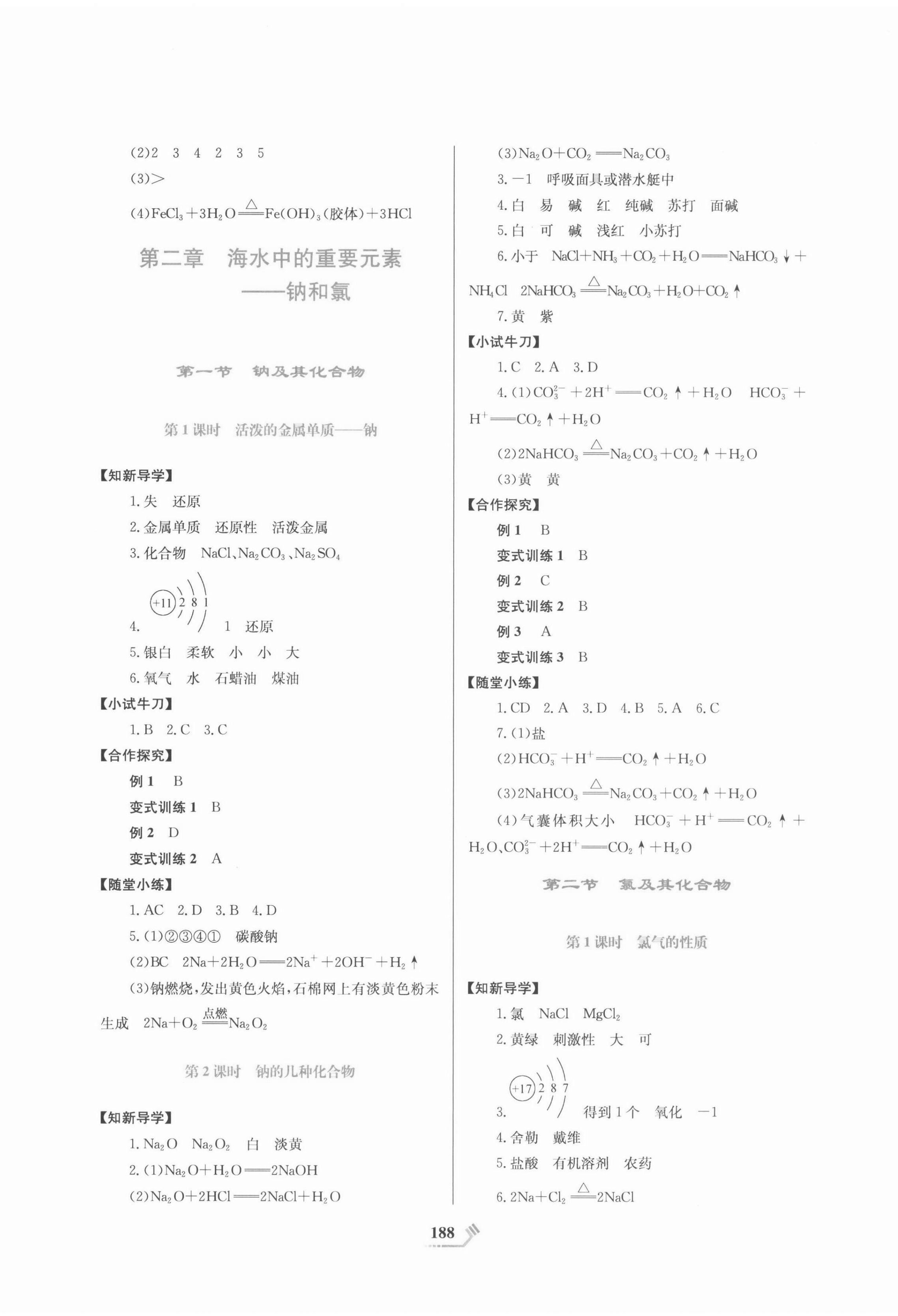 2021年同步導(dǎo)練高中化學(xué)必修第一冊人教版 第4頁