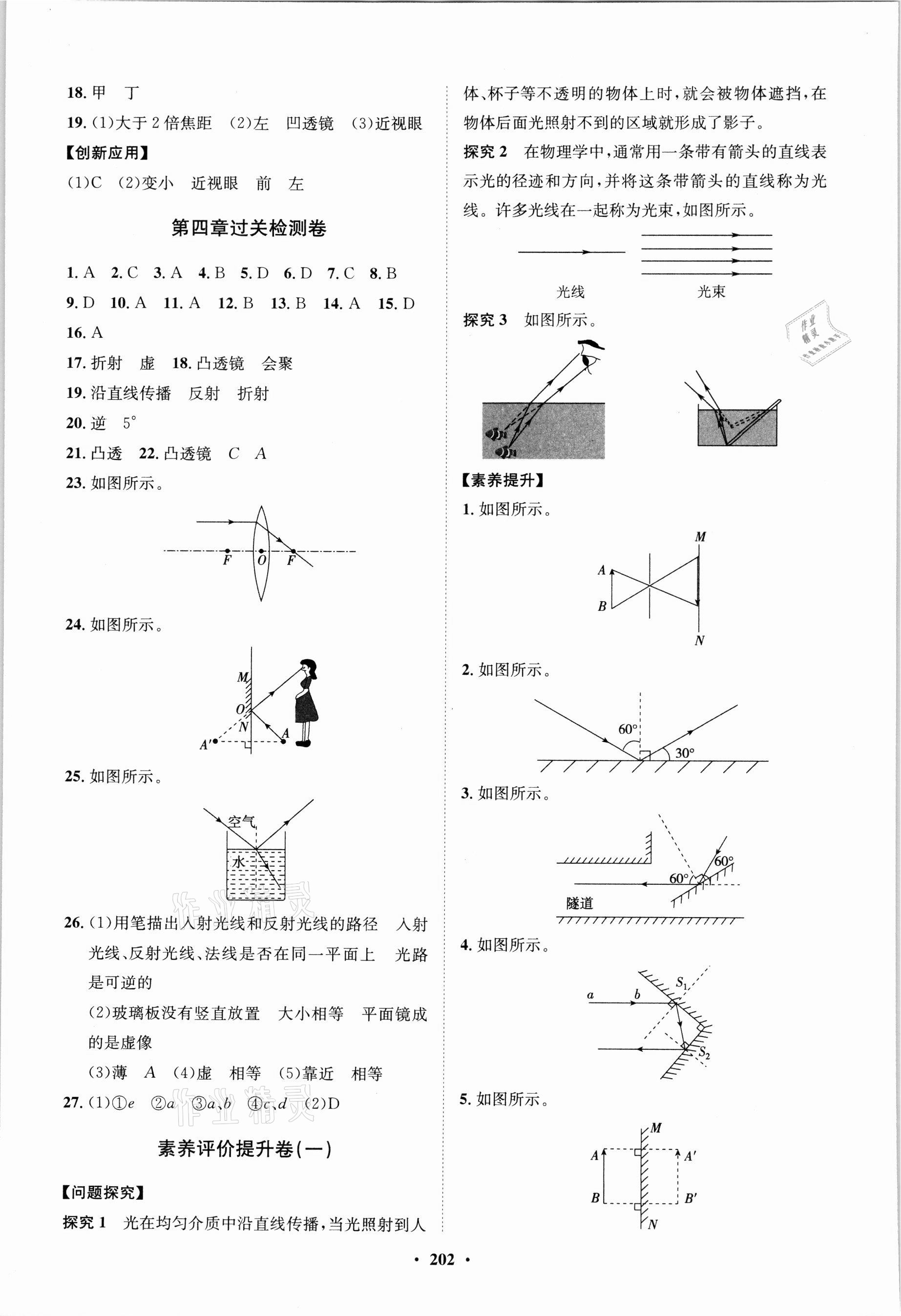 2021年同步练习册分层卷八年级物理全一册沪科版 第6页