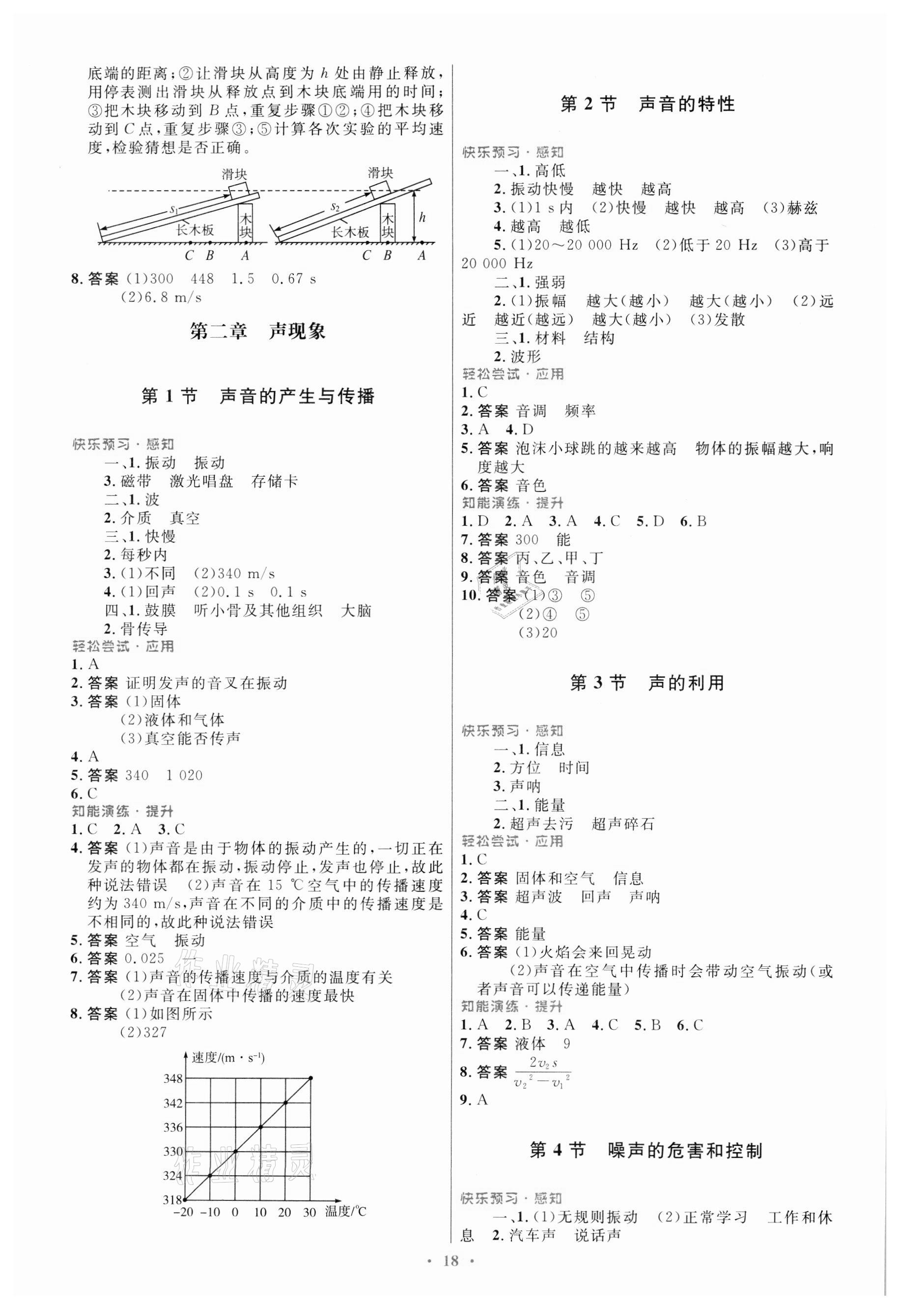 2021年同步测控优化设计八年级物理上册人教版福建专版 第2页