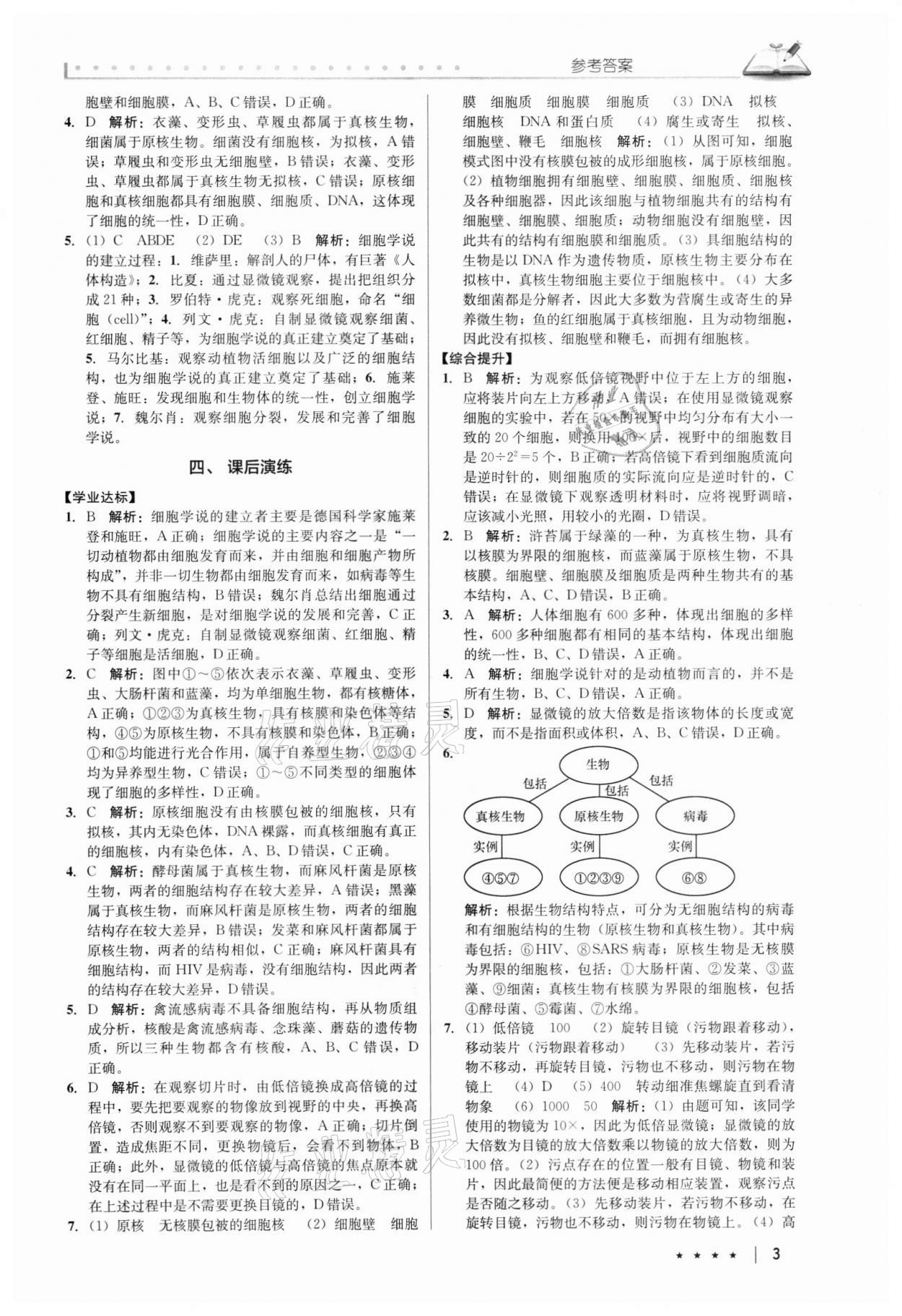 2021年墨池新學(xué)堂高中生物必修一 第3頁(yè)