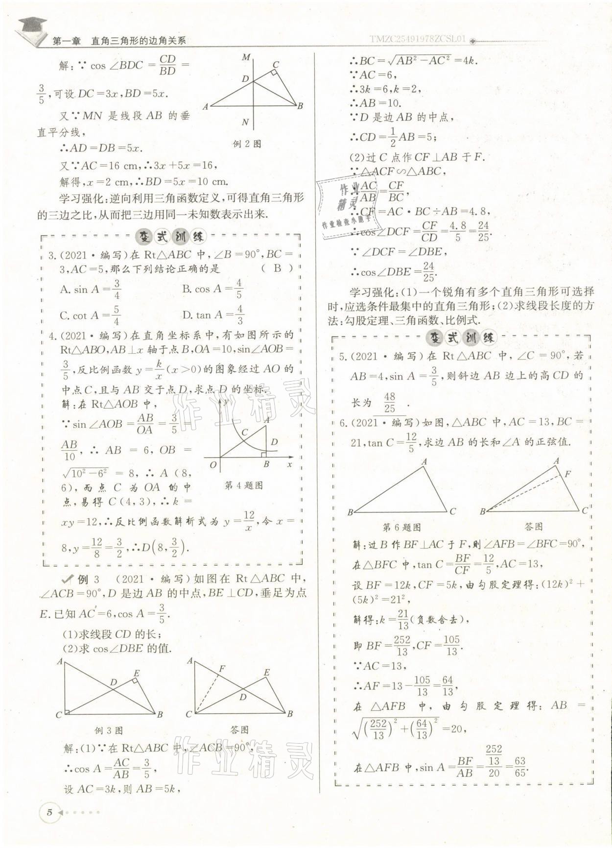 2022年每日核心導學九年級數(shù)學下冊北師大版 第5頁