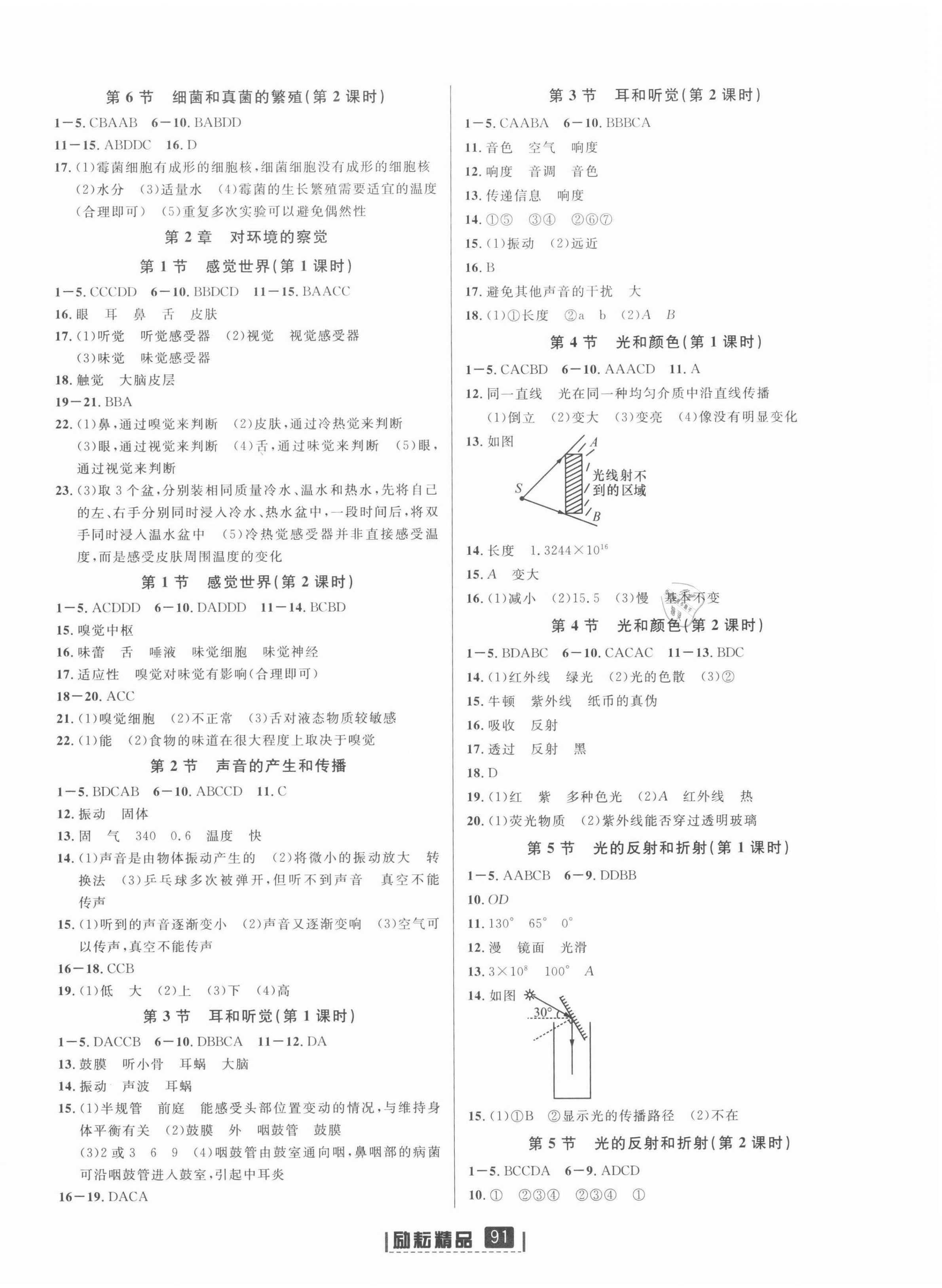 2022年勵耘書業(yè)勵耘新同步七年級科學(xué)下冊浙教版 第2頁