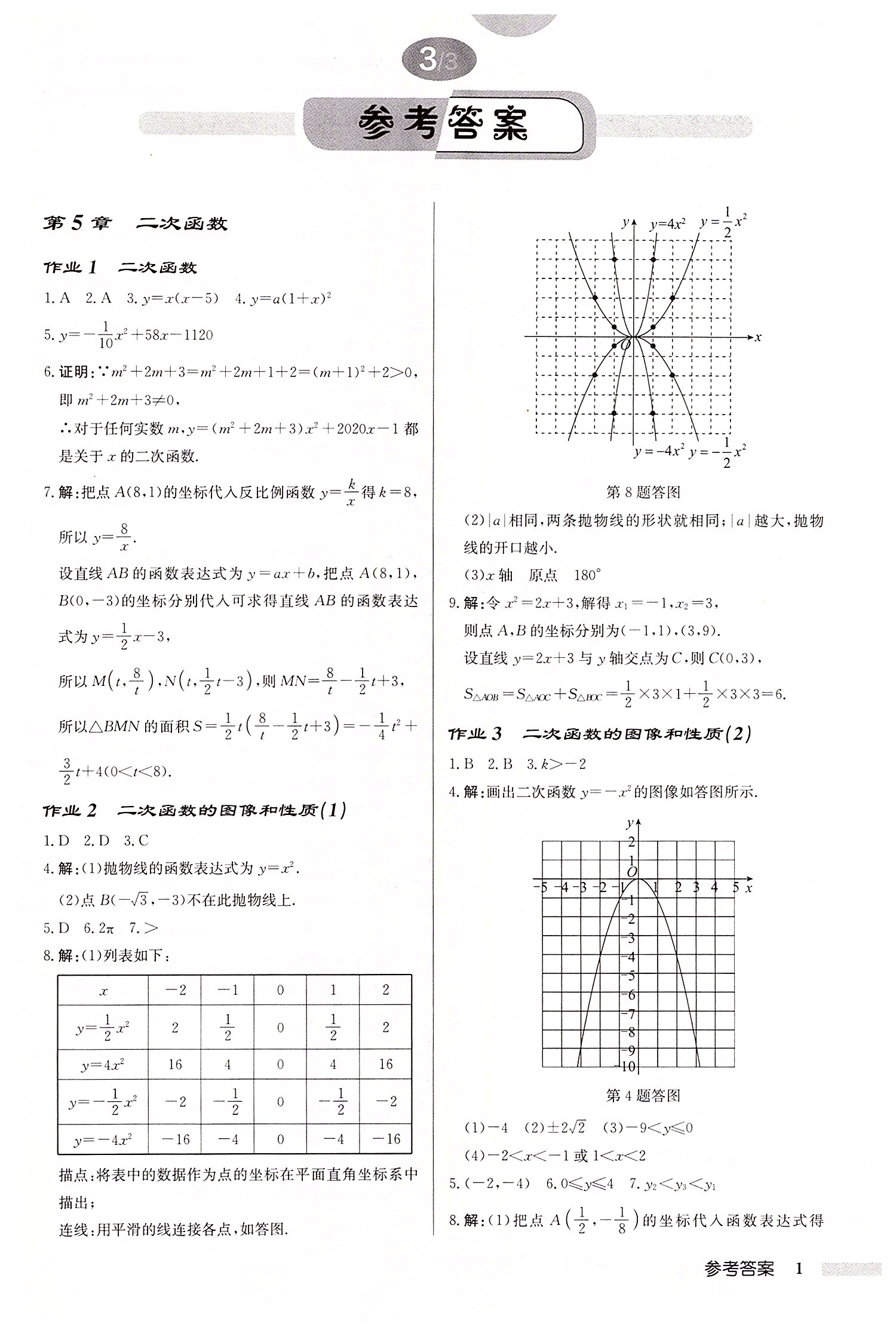 2022年啟東中學作業(yè)本九年級數(shù)學下冊蘇科版鹽城專版 第1頁