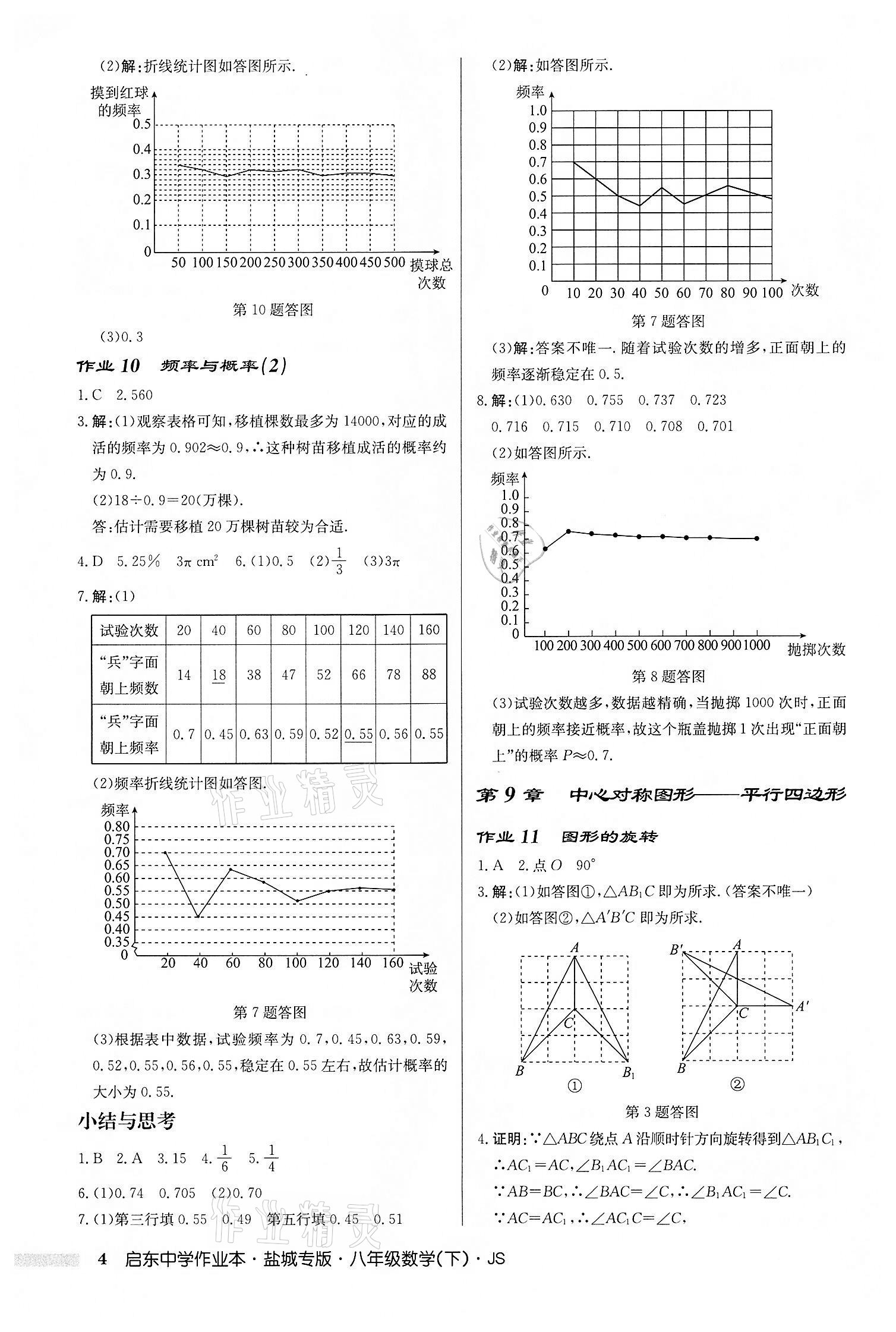 2022年启东中学作业本八年级数学下册苏科版盐城专版 第4页