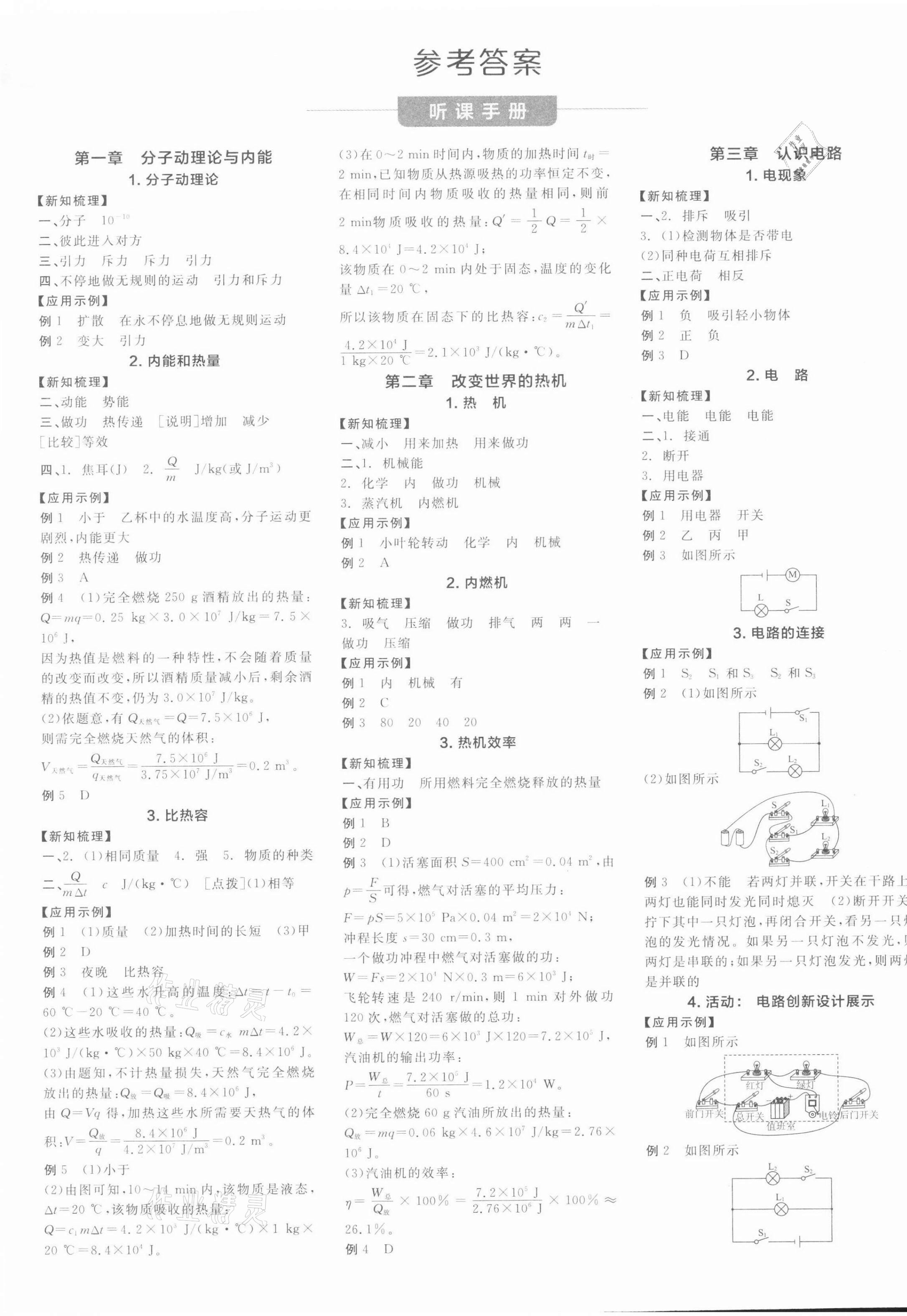 2021年全品學(xué)練考九年級(jí)物理全一冊(cè)教科版江西專版 第1頁