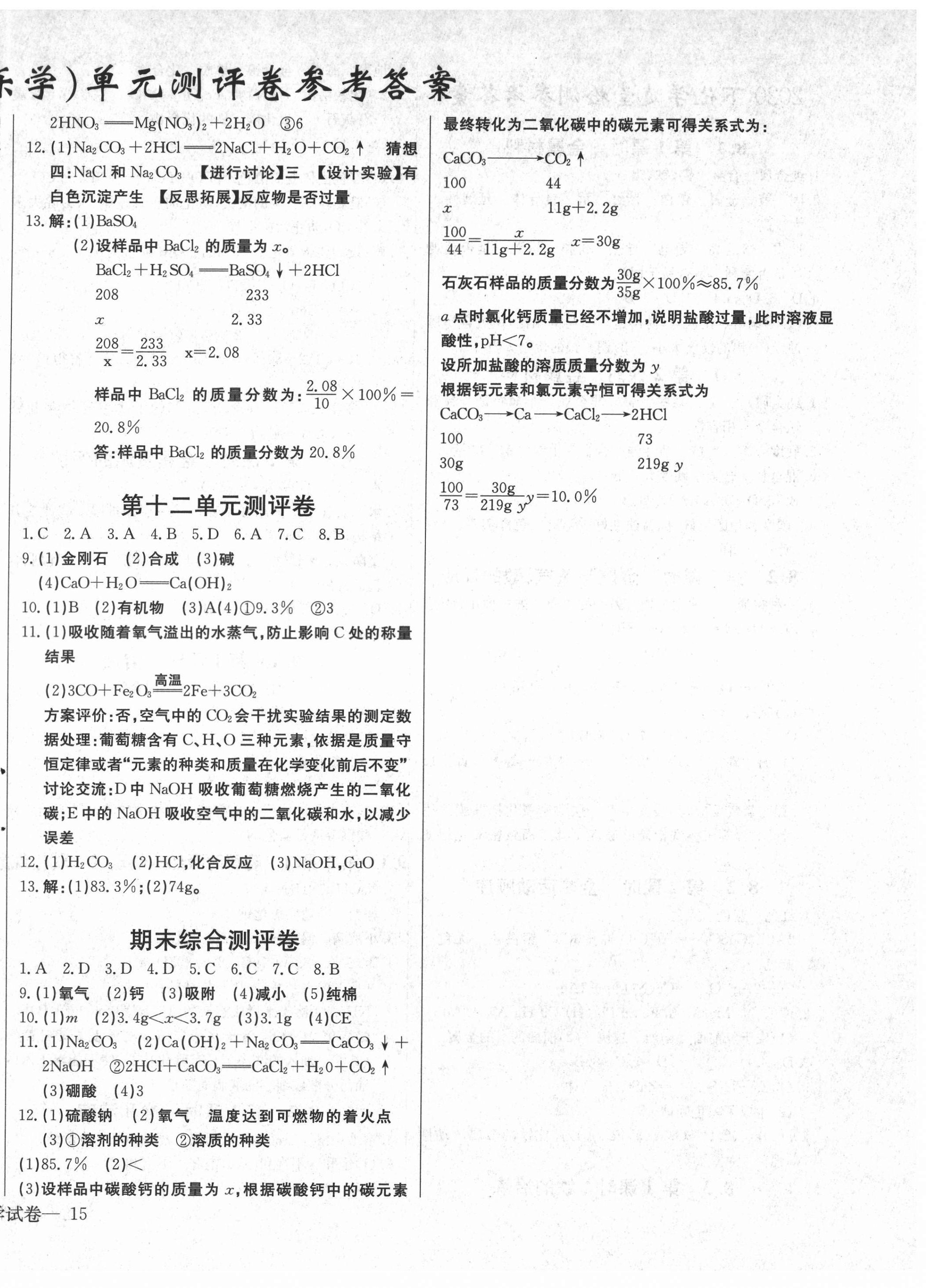 2022年乐学课堂课时学讲练九年级化学下册人教版 第2页