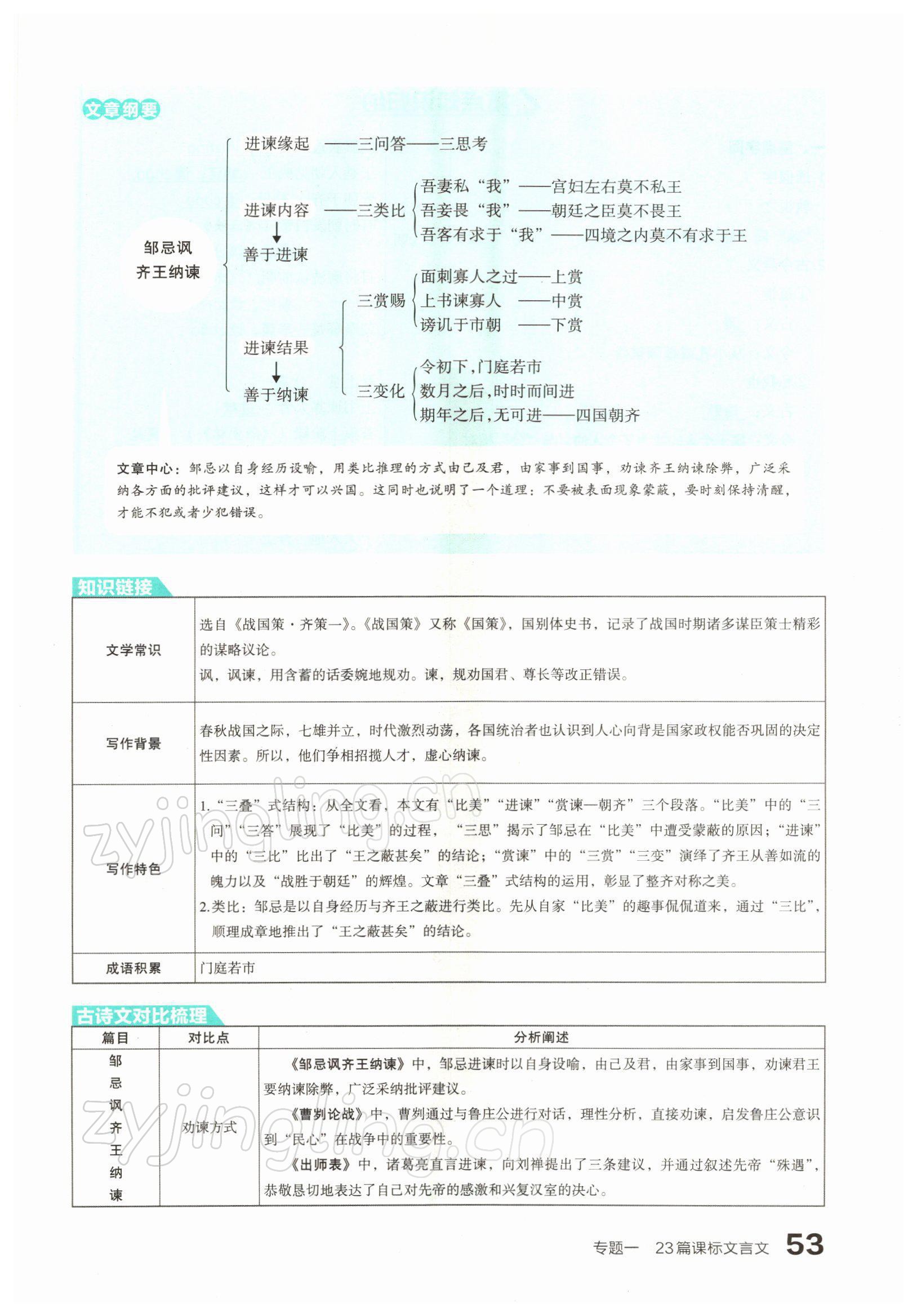 2022年滾動遷移中考總復(fù)習(xí)語文山西專版 參考答案第101頁