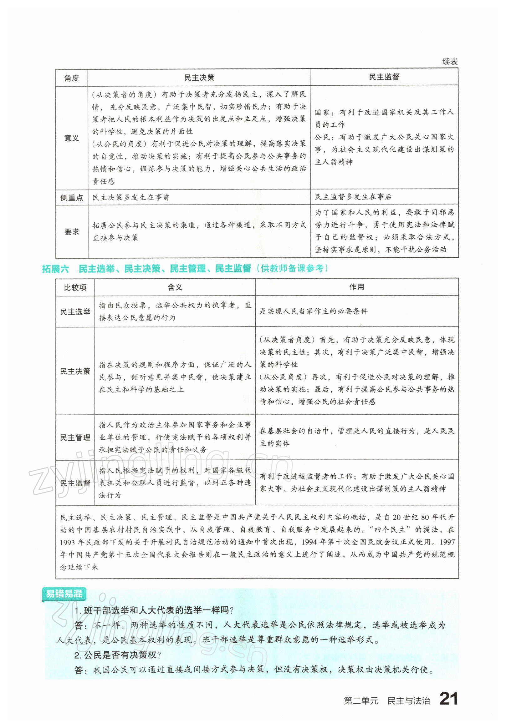 2022年滾動遷移中考總復(fù)習(xí)道德與法治山西專版 參考答案第37頁