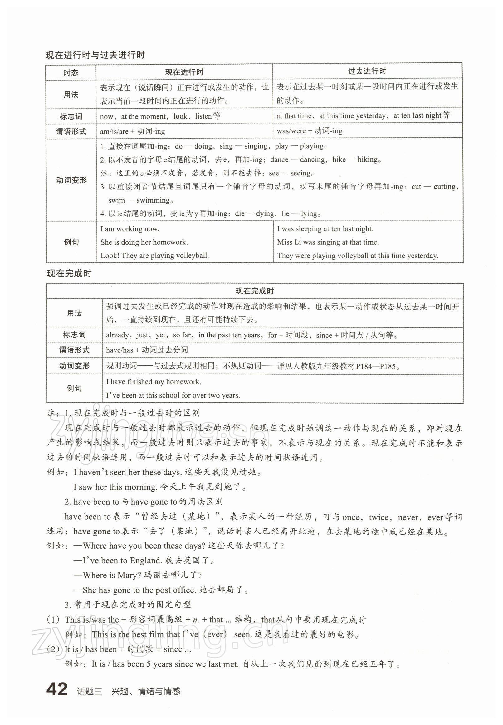 2022年滾動遷移中考總復(fù)習(xí)英語山西專版 參考答案第79頁