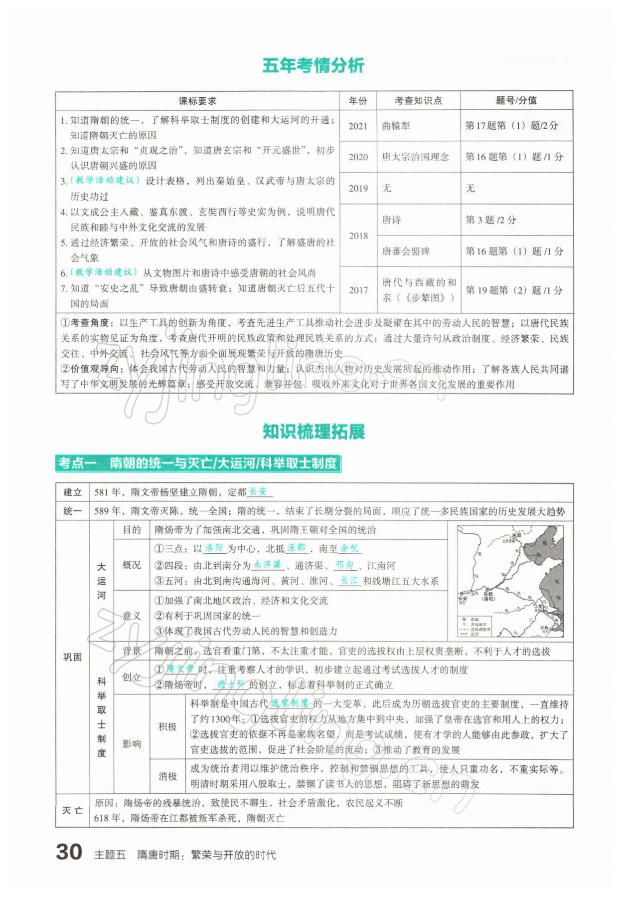 2022年滾動遷移中考總復(fù)習(xí)歷史山西專版 參考答案第55頁