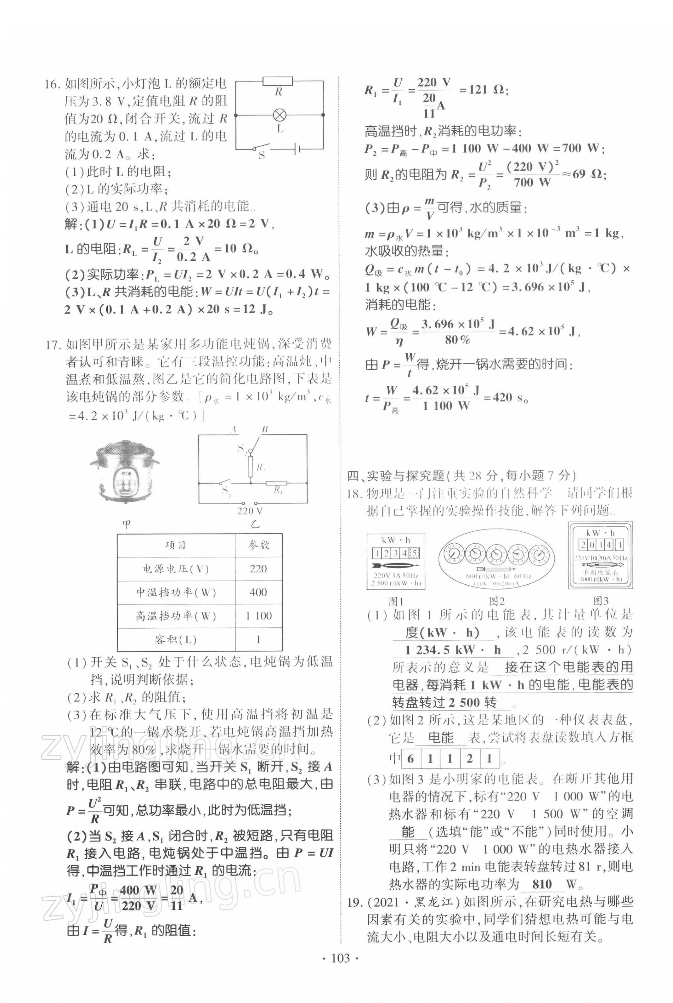 2022年暢優(yōu)新課堂九年級物理下冊人教版江西專版 第3頁