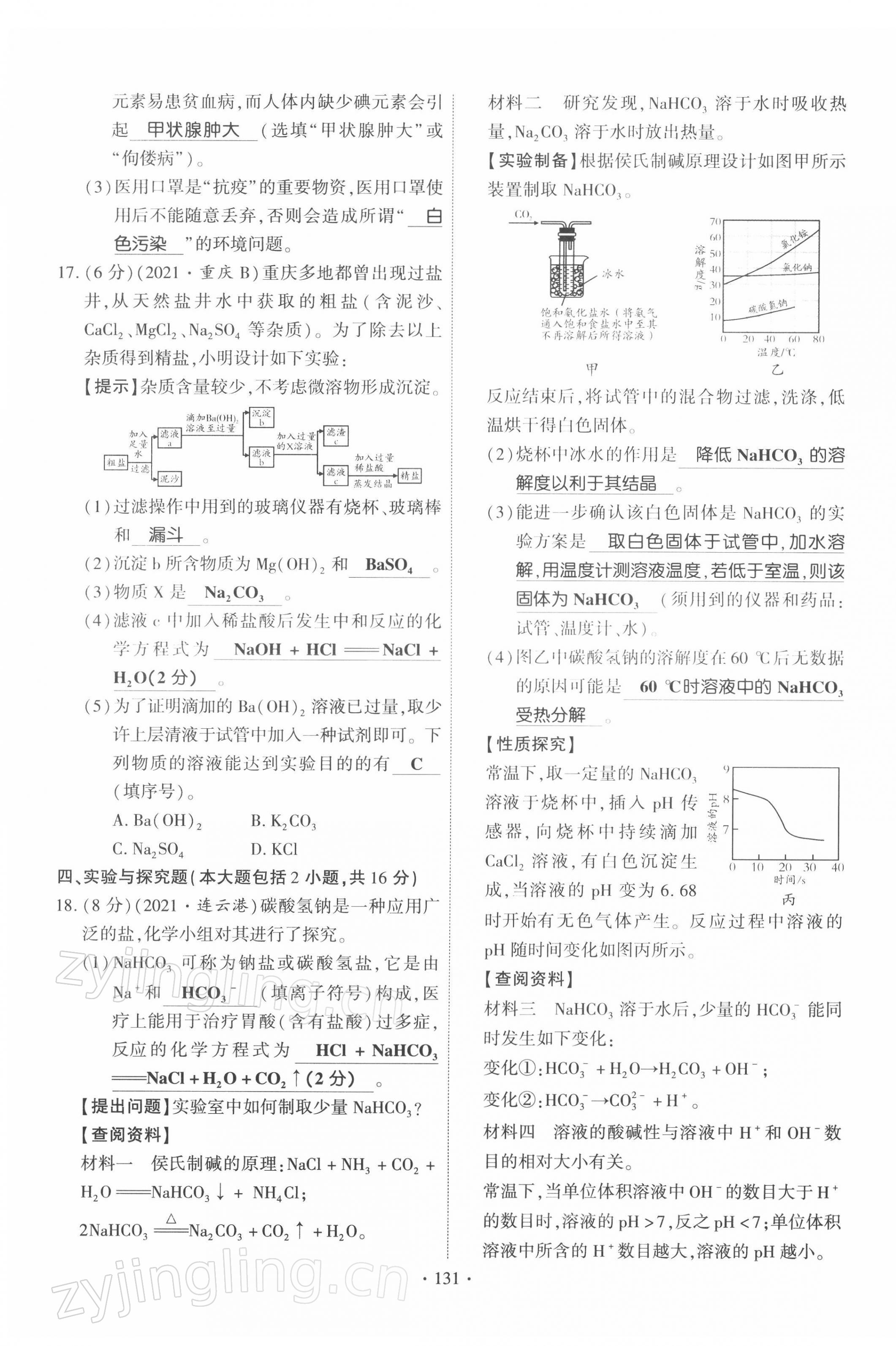 2022年暢優(yōu)新課堂九年級化學下冊人教版江西專版 第15頁