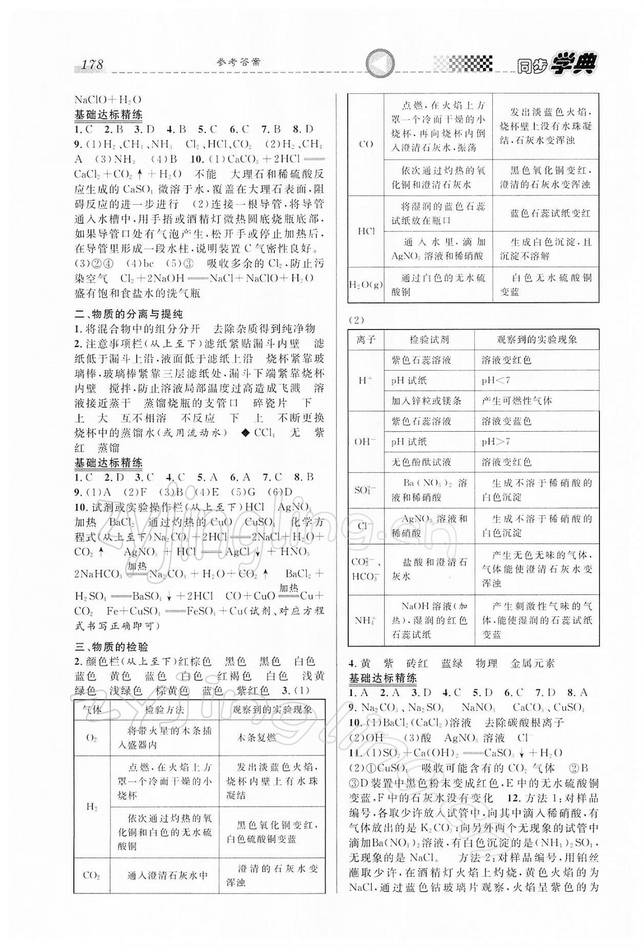 2021年惠宇文化同步學(xué)典高中化學(xué)必修第一冊(cè)滬教版 第2頁(yè)