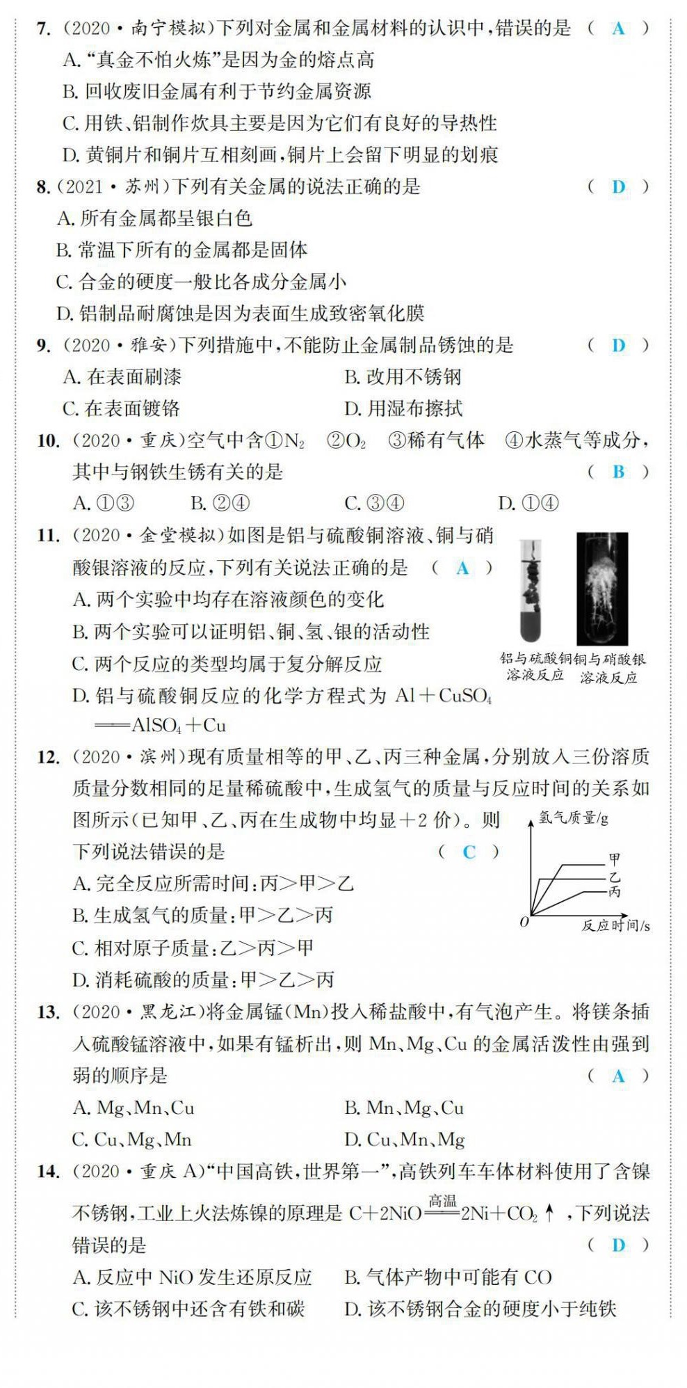 2022年驕子1號九年級化學下冊人教版 第2頁