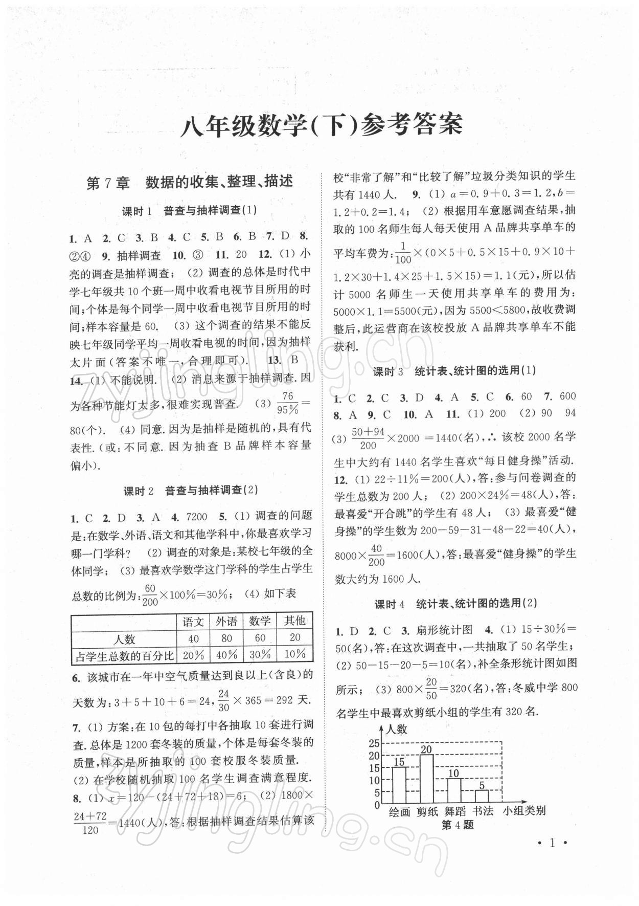 2022年高效精練八年級(jí)數(shù)學(xué)下冊(cè)蘇科版 第1頁