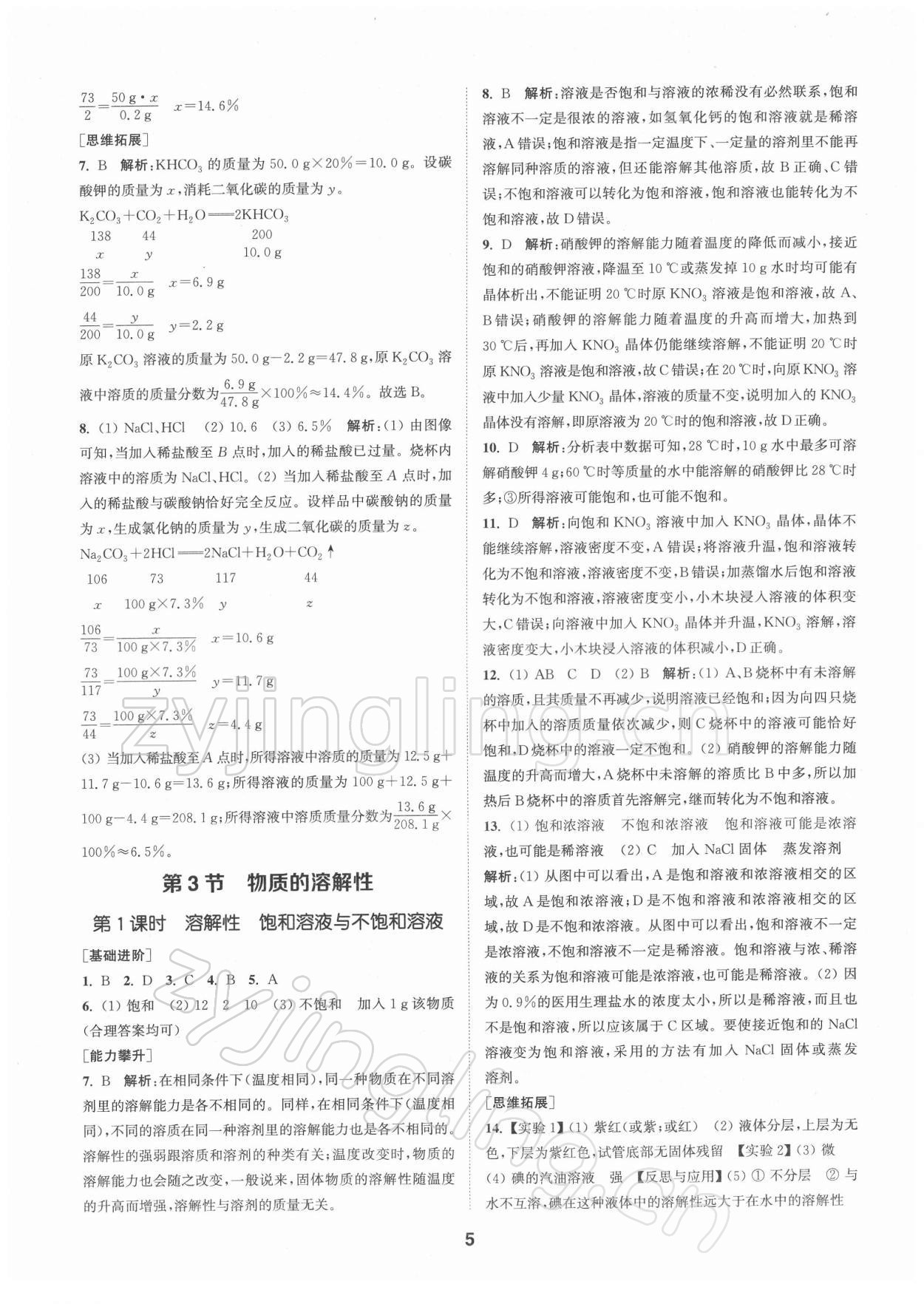 2022年拔尖特訓(xùn)九年級化學(xué)下冊滬教版 第5頁