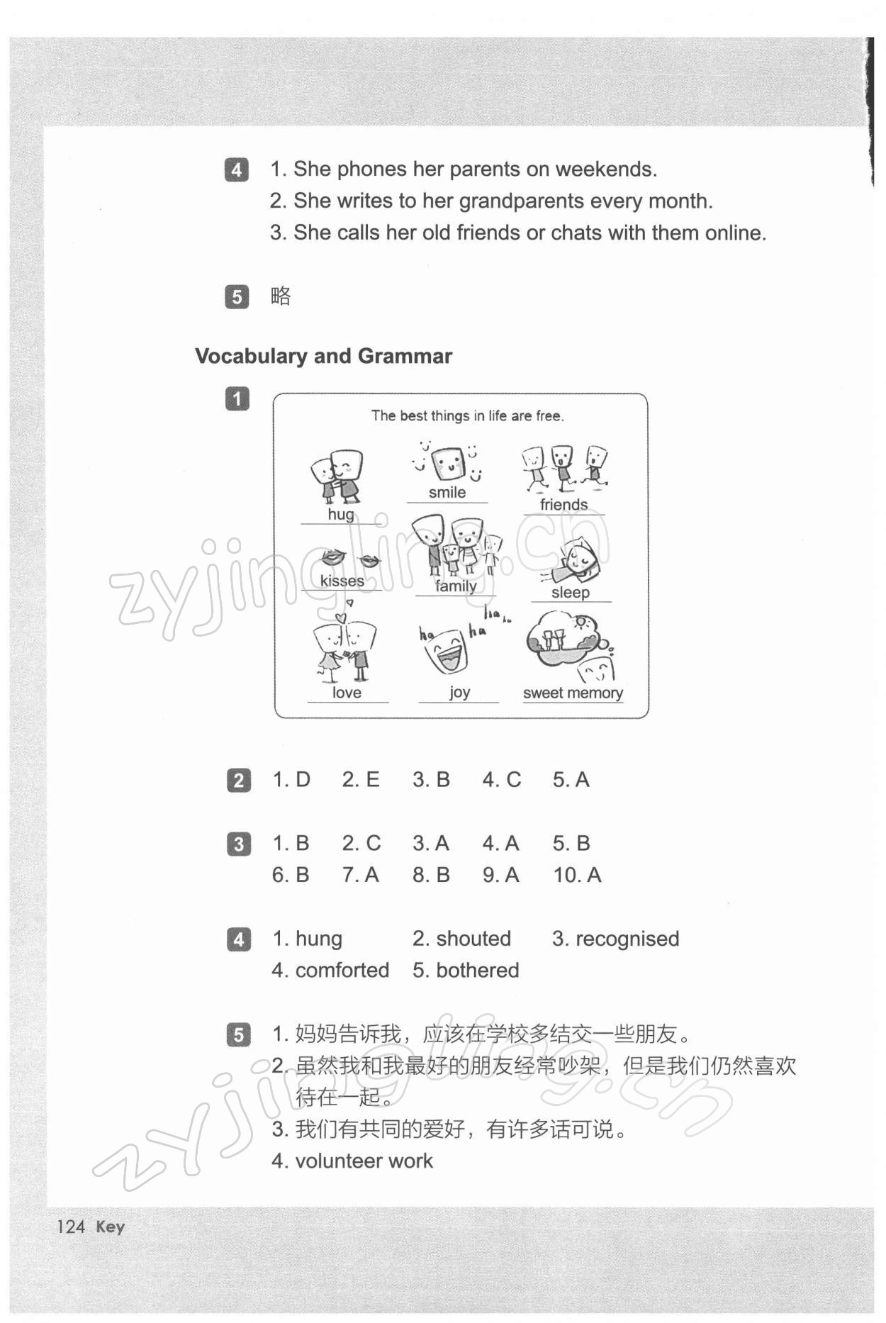 2021年基礎模塊英語 參考答案第6頁