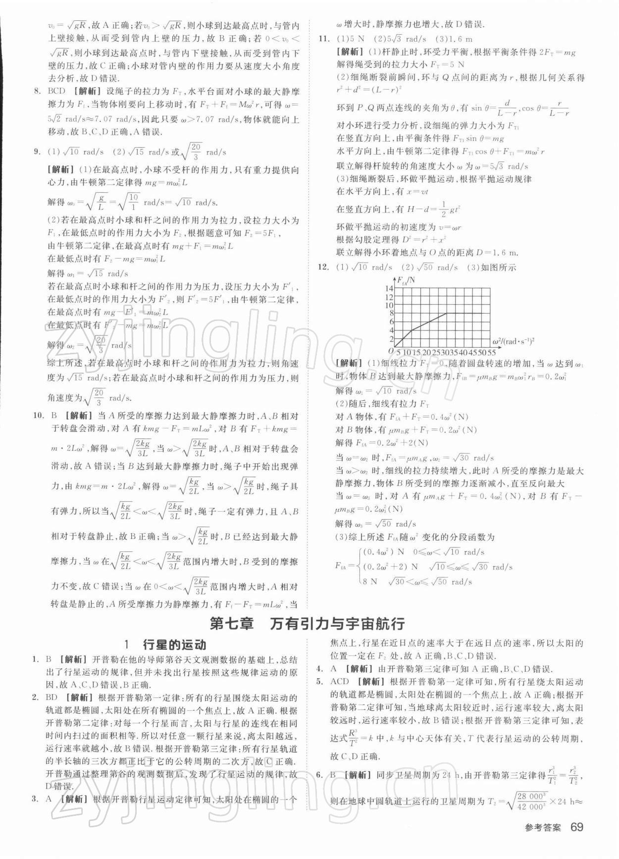 2021年全品智能作业高中物理必修2人教版 第11页